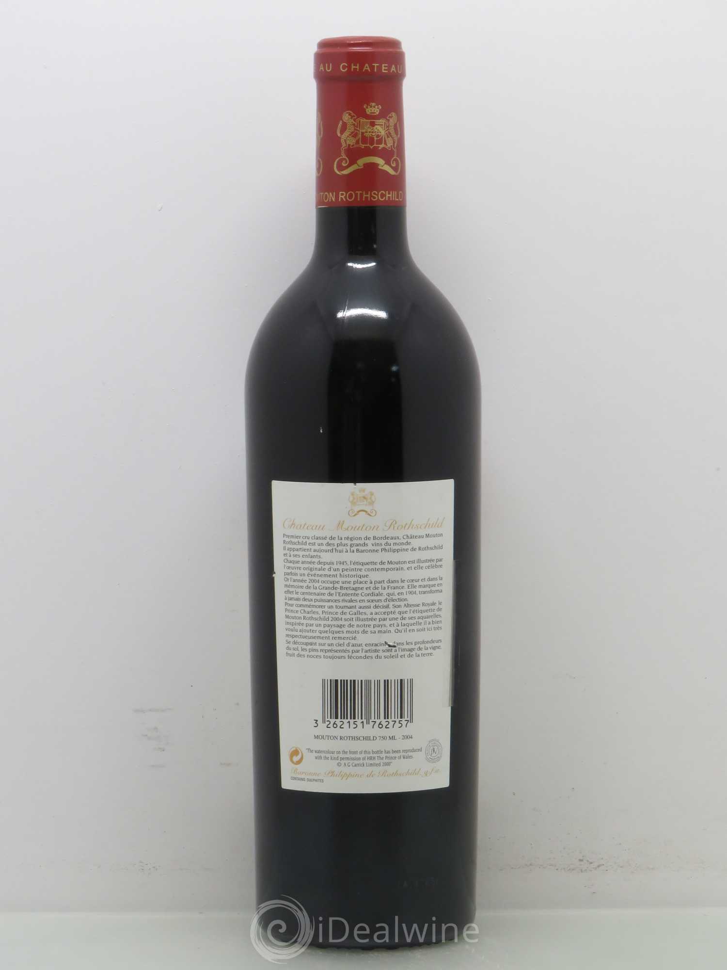 Château Mouton Rothschild 1er Grand Cru Classé 2004 - Lot de 1 bouteille - 1