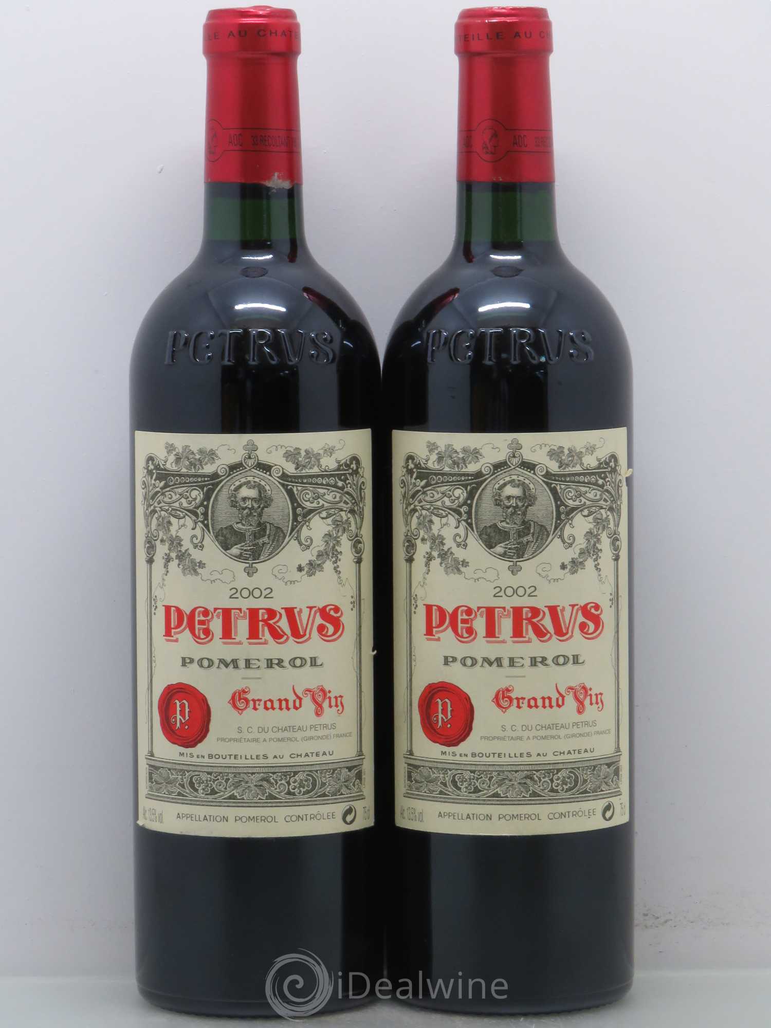 Petrus 2002 - Lot de 2 bouteilles - 0