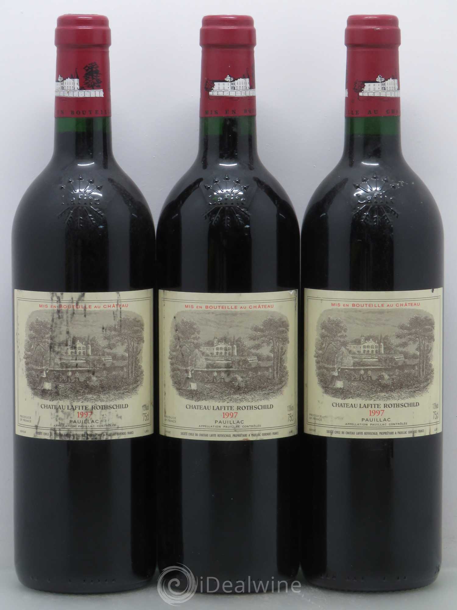 Château Lafite Rothschild 1er Grand Cru Classé 1997 - Lot de 3 bouteilles - 0