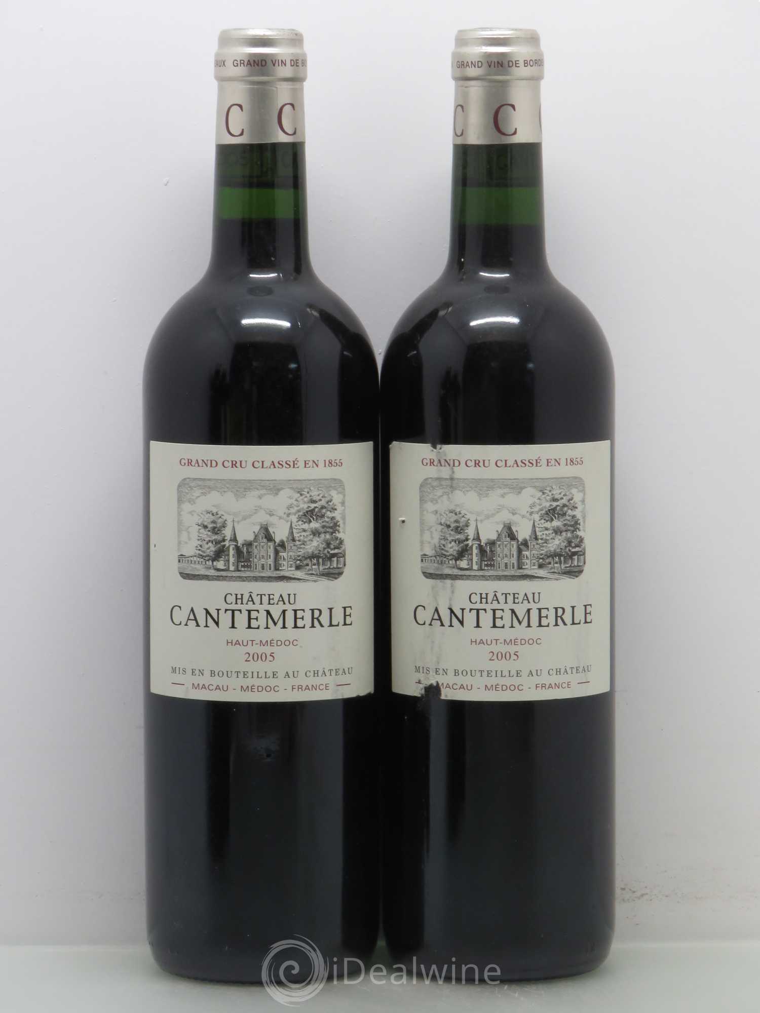Château Cantemerle 5ème Grand Cru Classé 2005 - Lot de 4 bouteilles - 1
