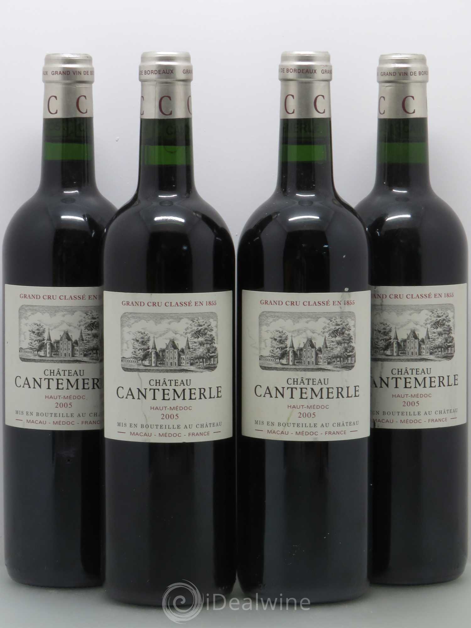 Château Cantemerle 5ème Grand Cru Classé 2005 - Lot de 4 bouteilles - 0
