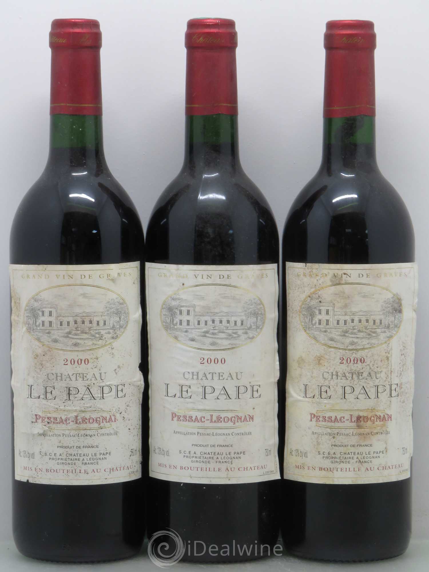 Pessac-Léognan Chateau Le Pape 2000 - Posten von 7 Flaschen - 1