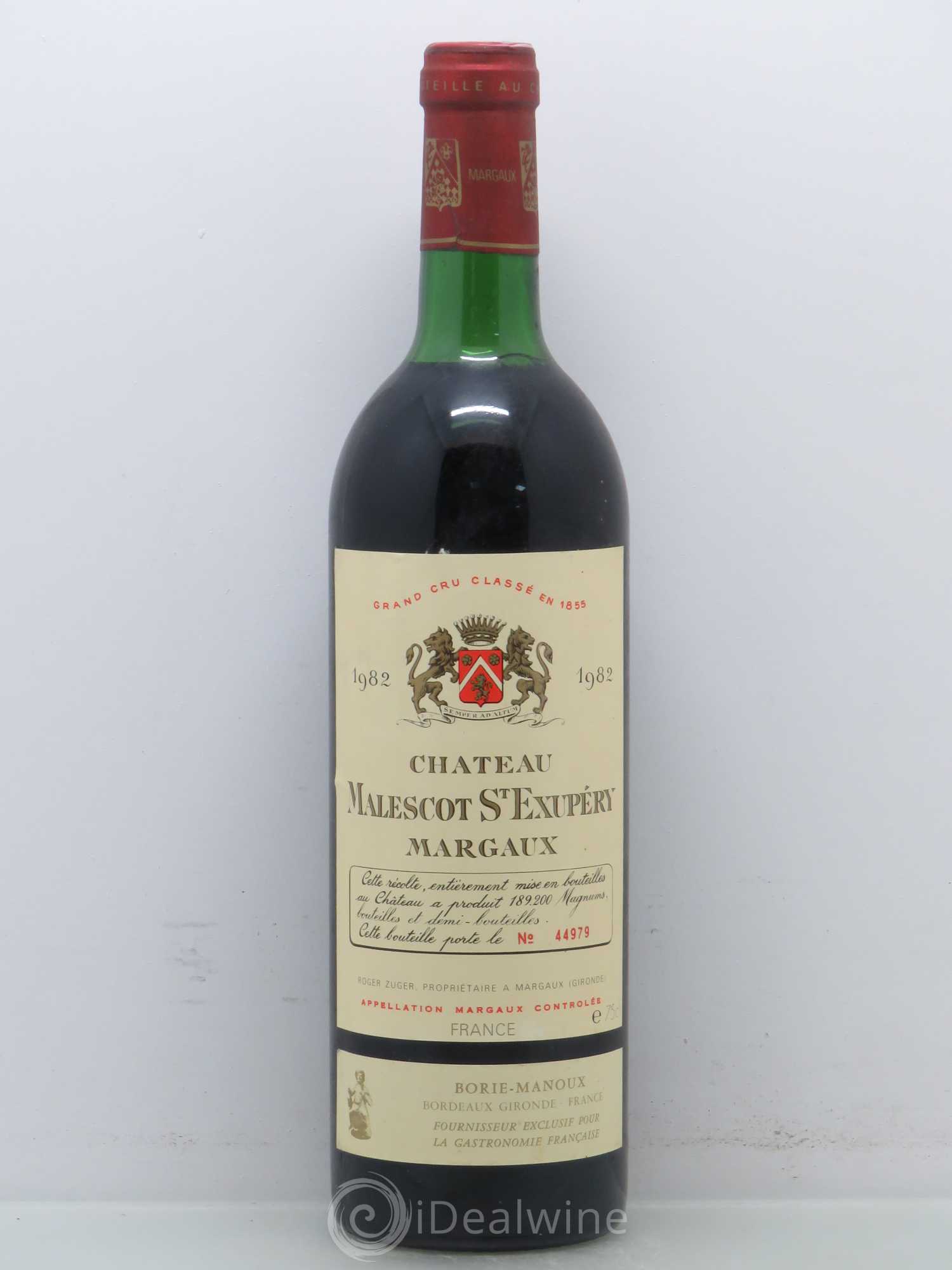 Château Malescot Saint-Exupéry 3ème Grand Cru Classé 1982 - Lot de 1 bouteille - 0