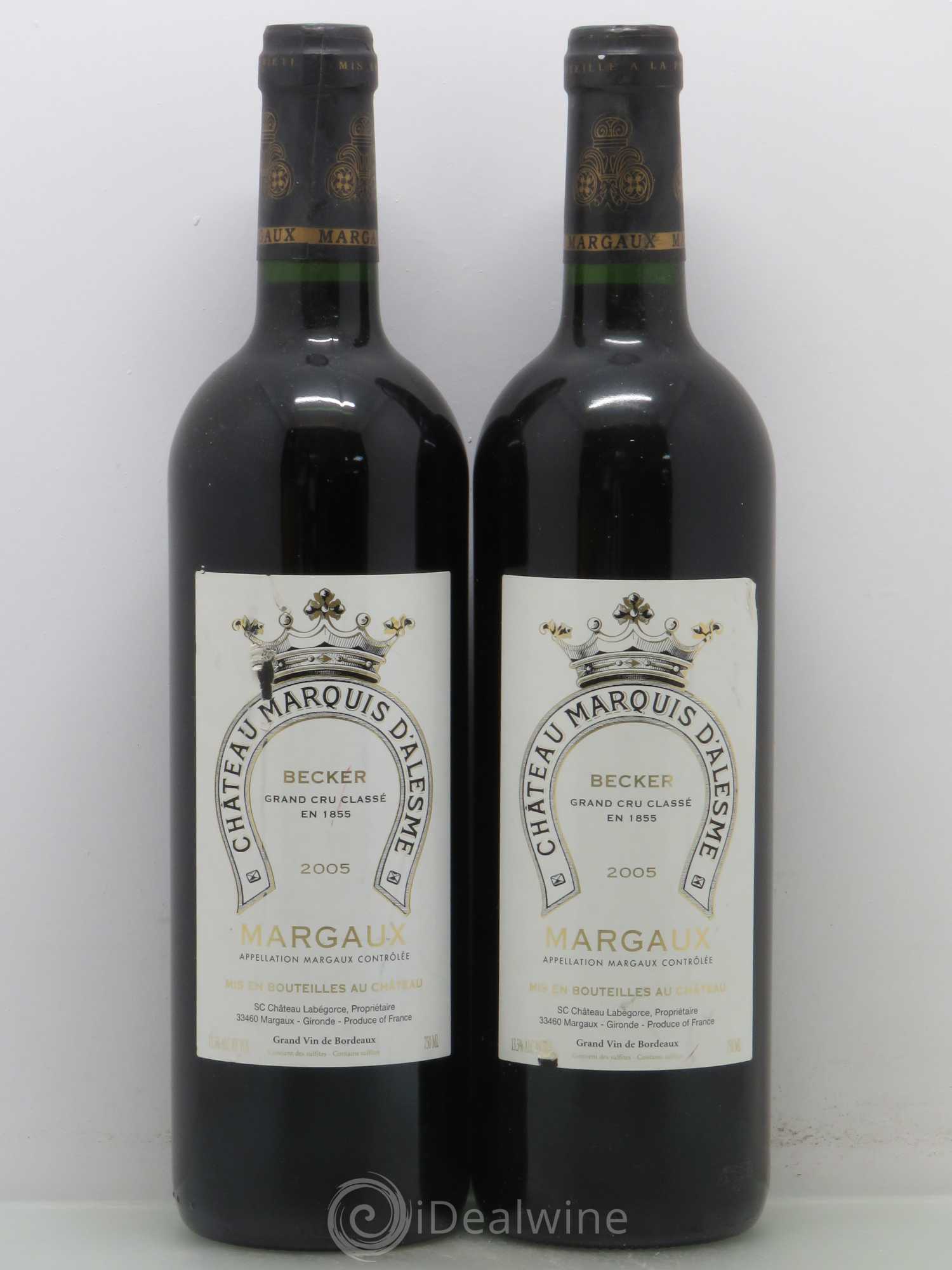 Château Marquis d'Alesme 2005 - Lot de 5 bouteilles - 2