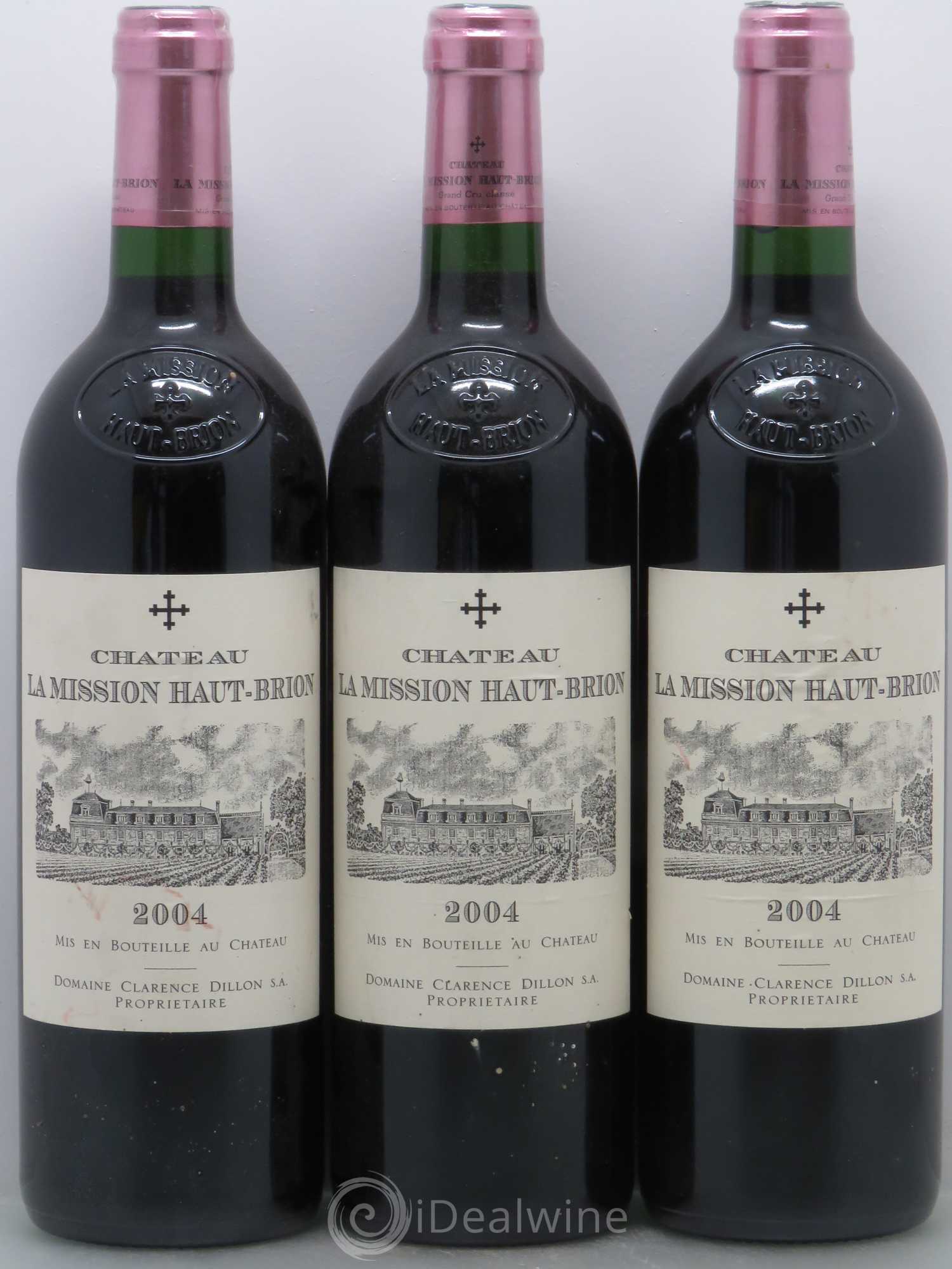 Château la Mission Haut-Brion Cru Classé de Graves 2004 - Lot de 3 bouteilles - 0