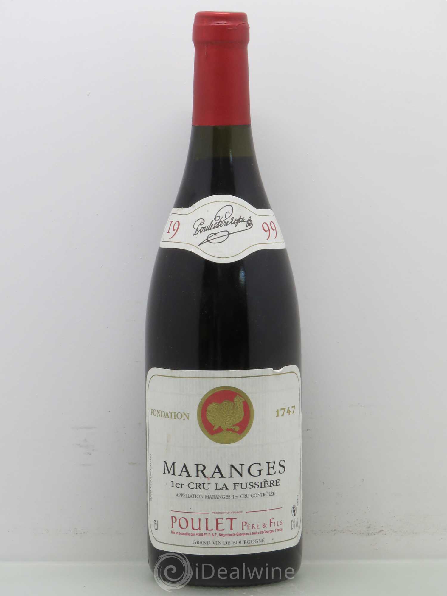Maranges 1er Cru La Fussiere Poulet Peres Et Fils 1999 - Posten von 1 Flasche - 0