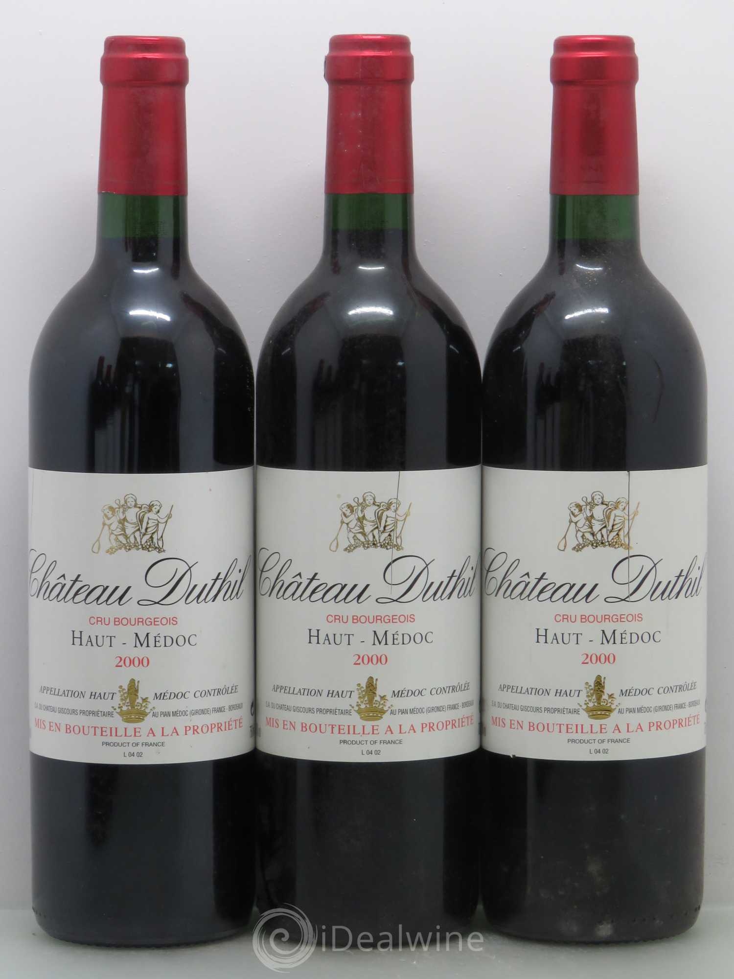 Haut Médoc Chateau Duthil 2000 - Posten von 6 Flaschen - 1