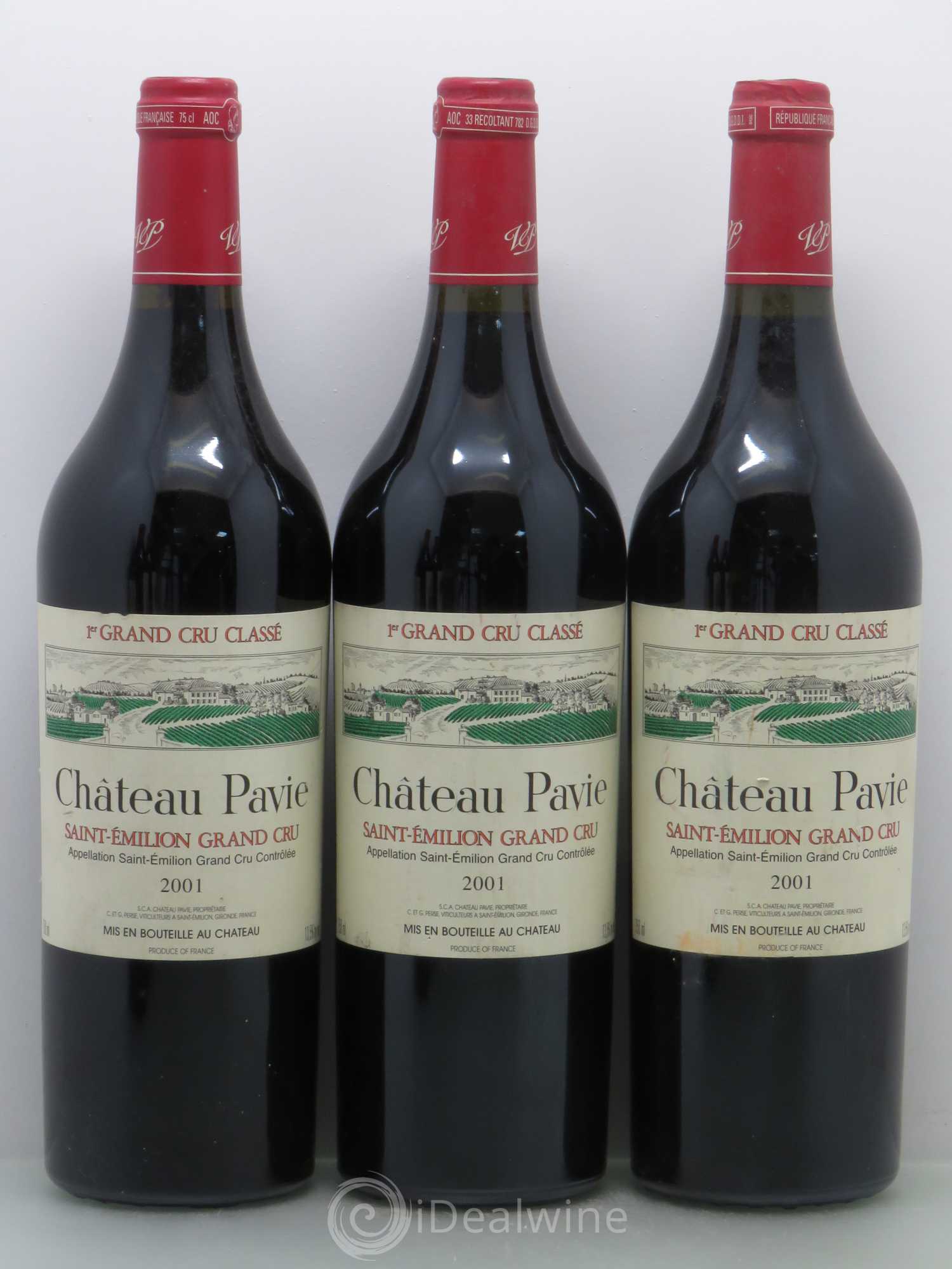 Château Pavie 1er Grand Cru Classé A 2001 - Lot de 5 bouteilles - 1