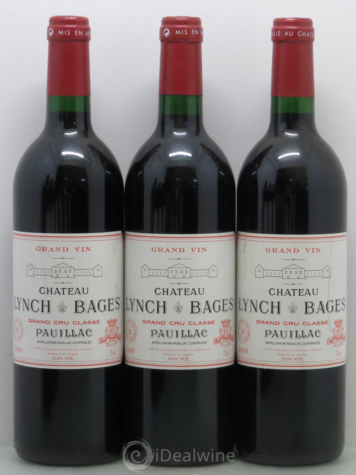 Château Lynch Bages 5ème Grand Cru Classé 2000 - Lot de 6 bouteilles - 1