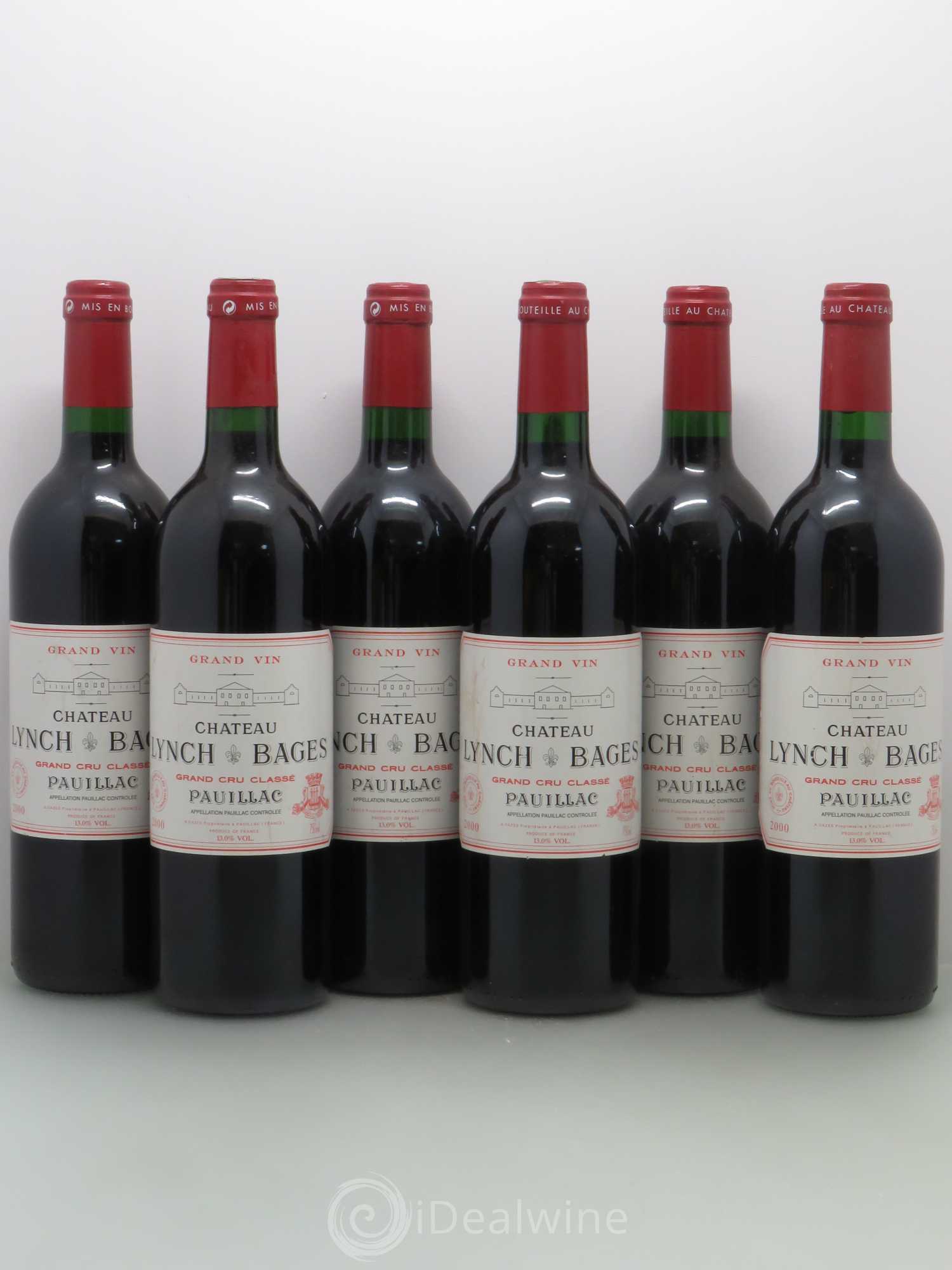 Château Lynch Bages 5ème Grand Cru Classé 2000 - Lot de 6 bouteilles - 0