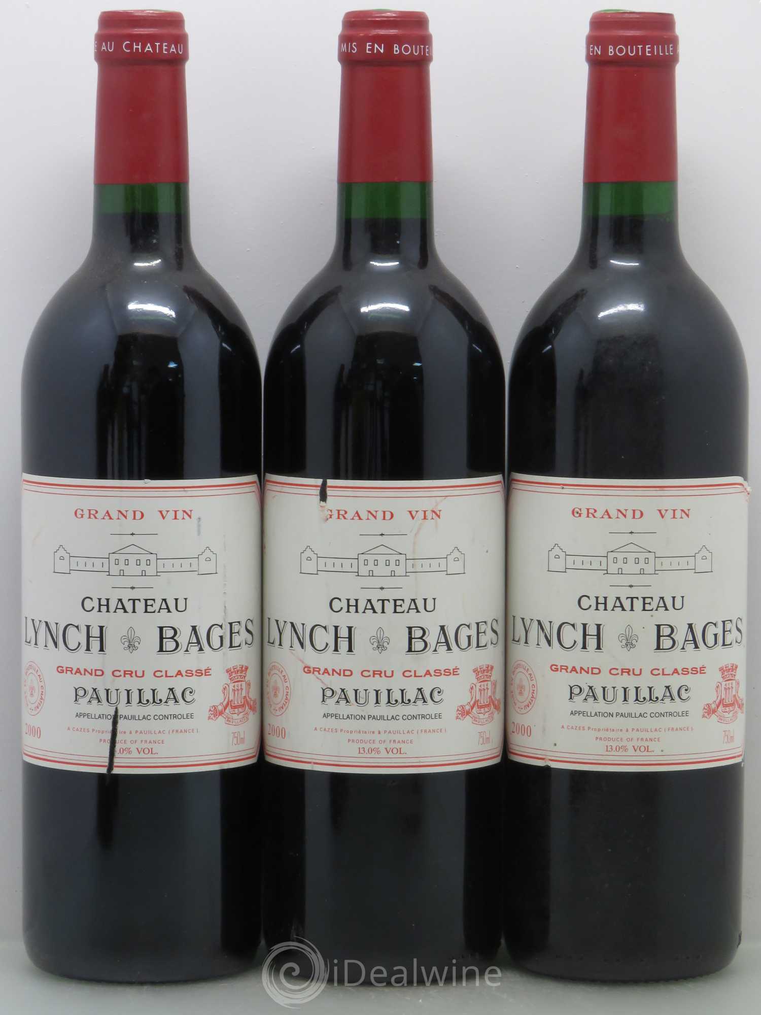 Château Lynch Bages 5ème Grand Cru Classé 2000 - Lot de 5 bouteilles - 1