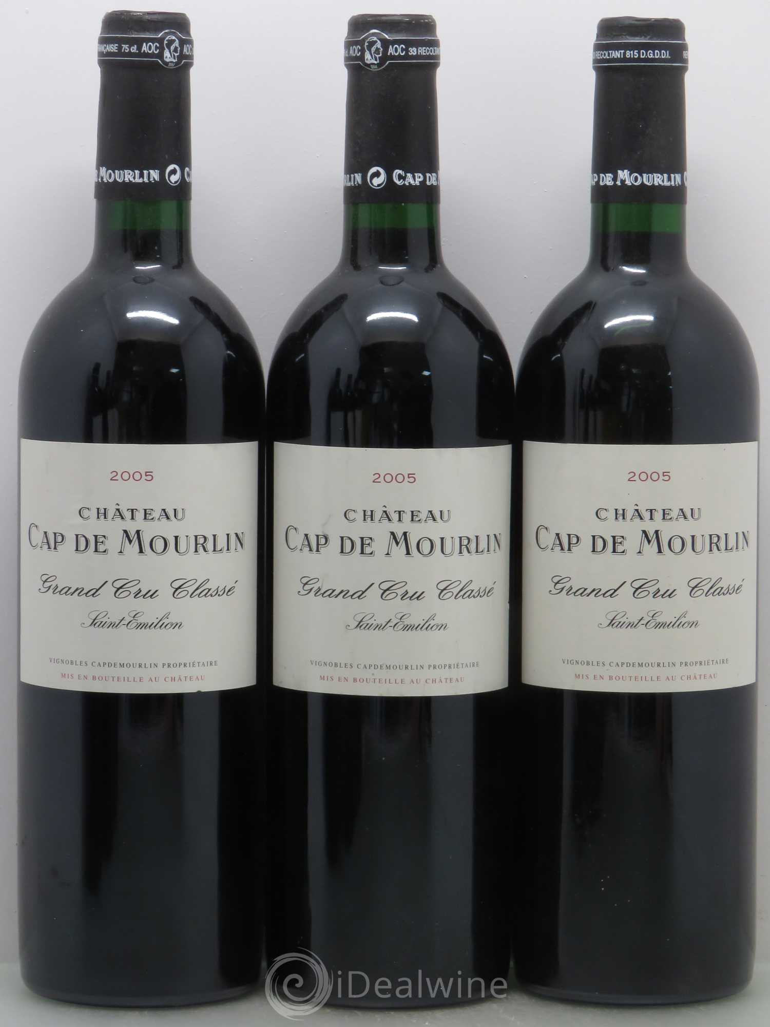 Château Cap de Mourlin Grand Cru Classé 2005 - Lot de 8 bouteilles - 1