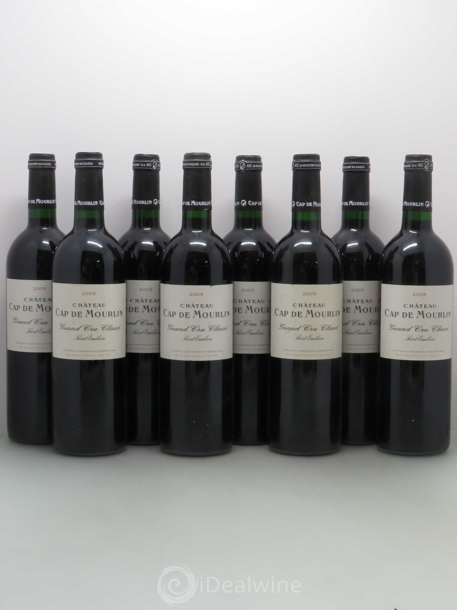 Château Cap de Mourlin Grand Cru Classé 2005 - Lot de 8 bouteilles - 0