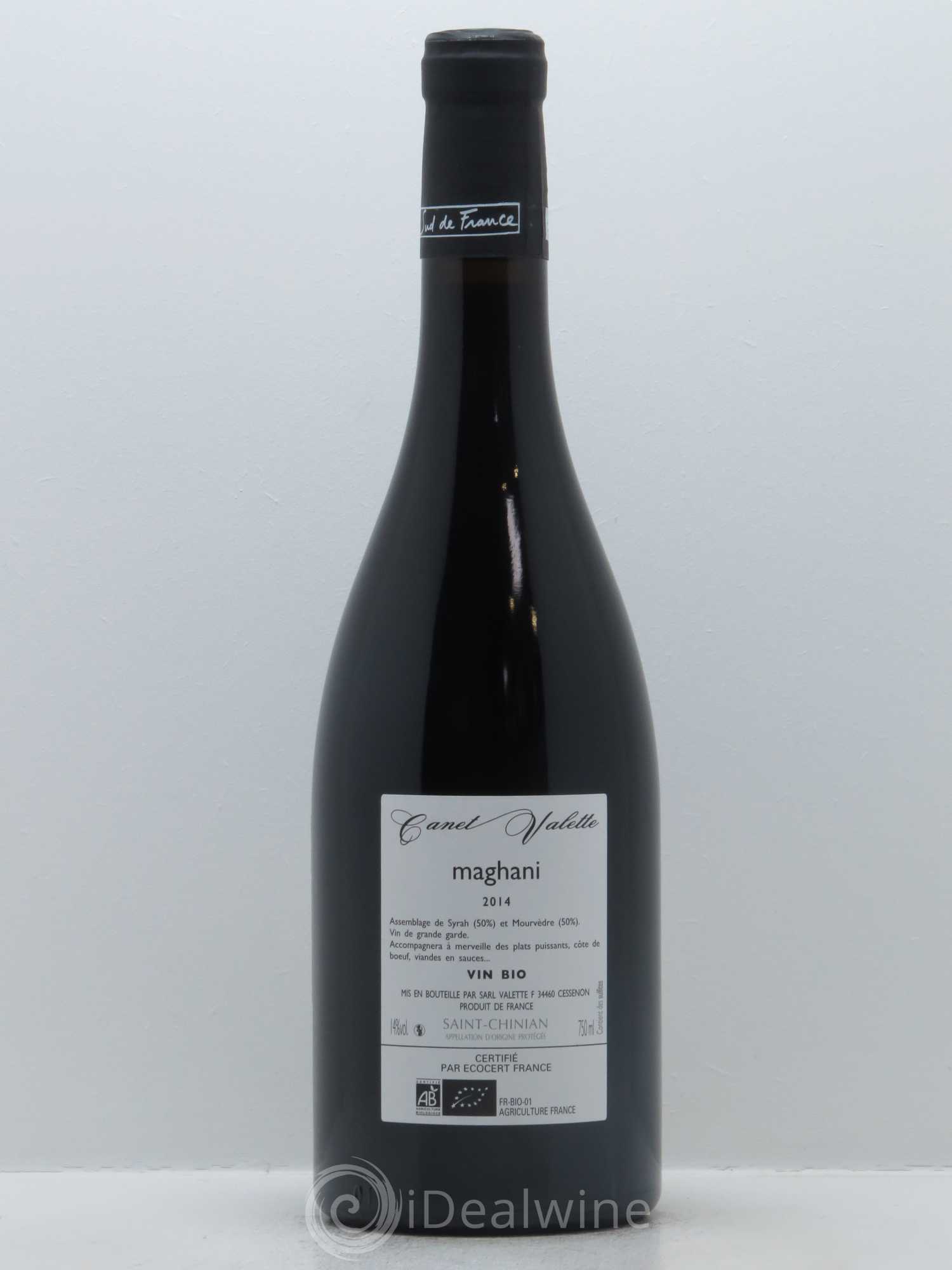 Saint-Chinian Maghani Canet-Valette (Domaine) 2014 - Lot de 1 bouteille - 1