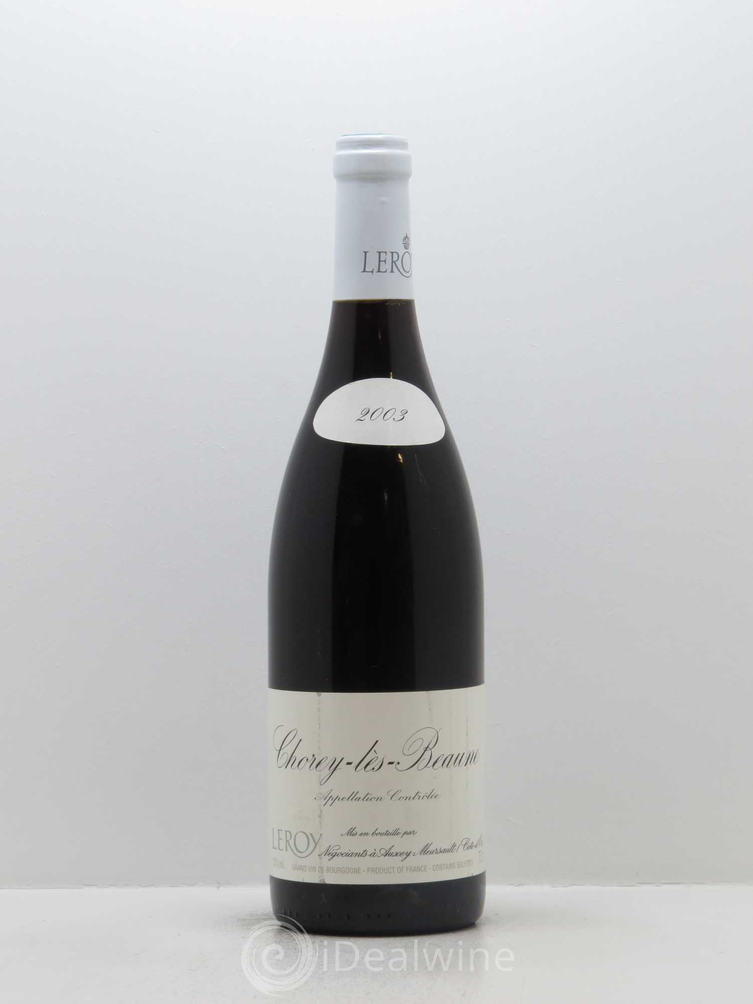 Chorey-lès-Beaune Leroy SA 2003 - Lot de 1 bouteille - 0
