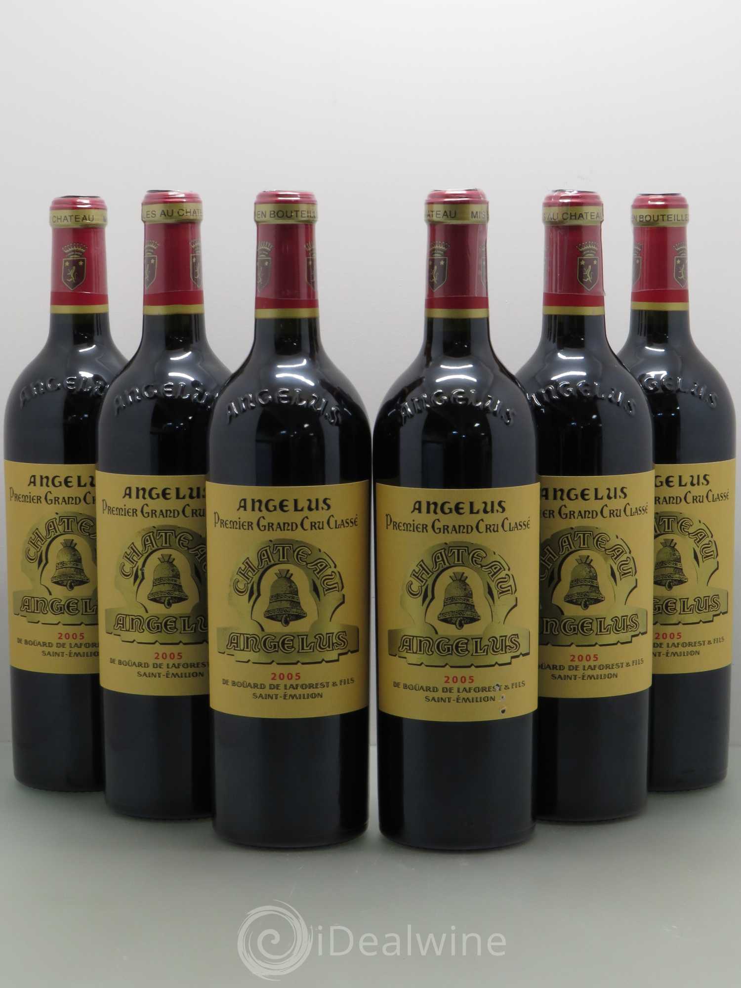 Château Angélus 1er Grand Cru Classé A 2005 - Lot de 6 bouteilles - 0