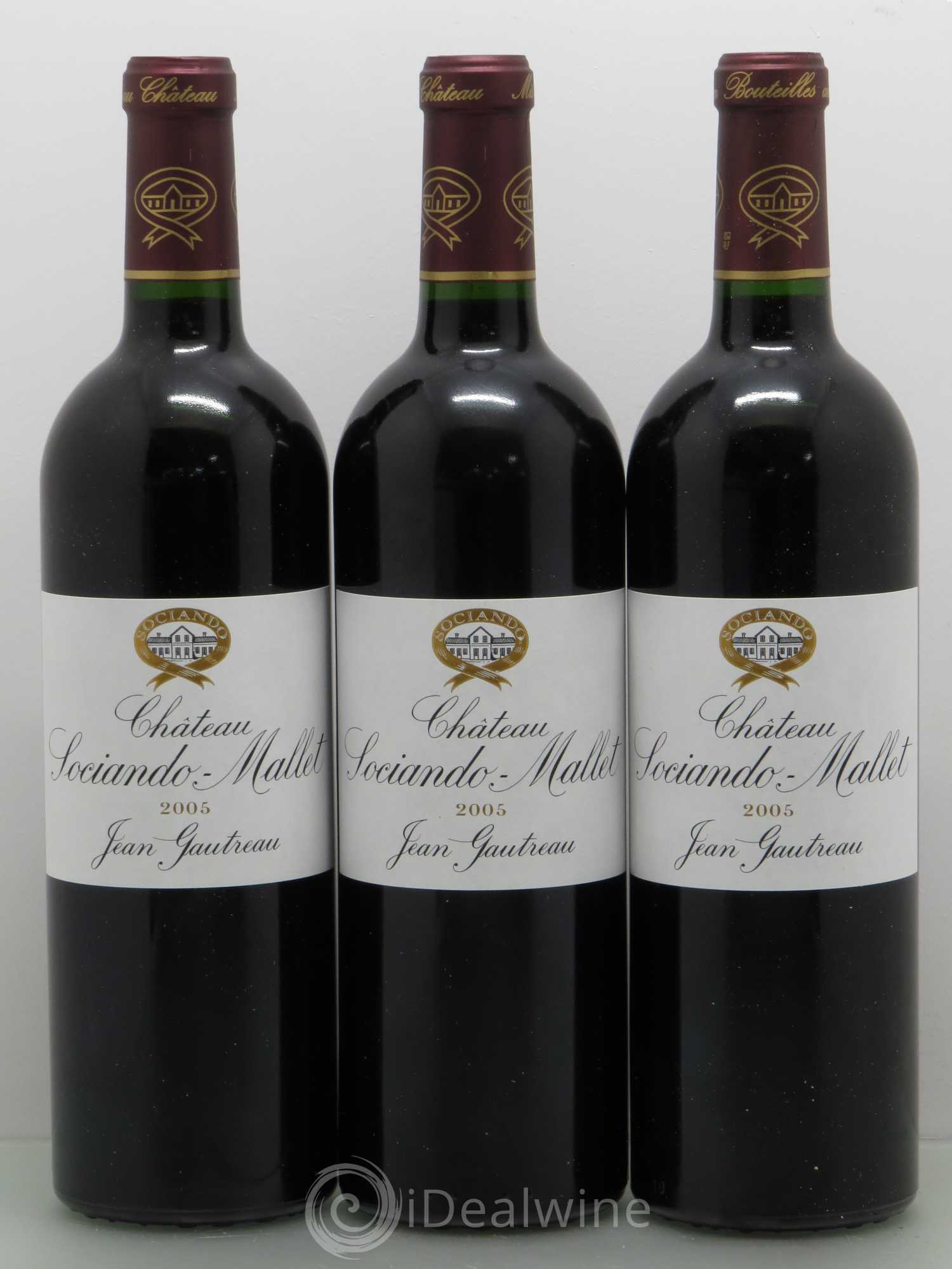 Château Sociando Mallet 2005 - Lot de 6 bouteilles - 1