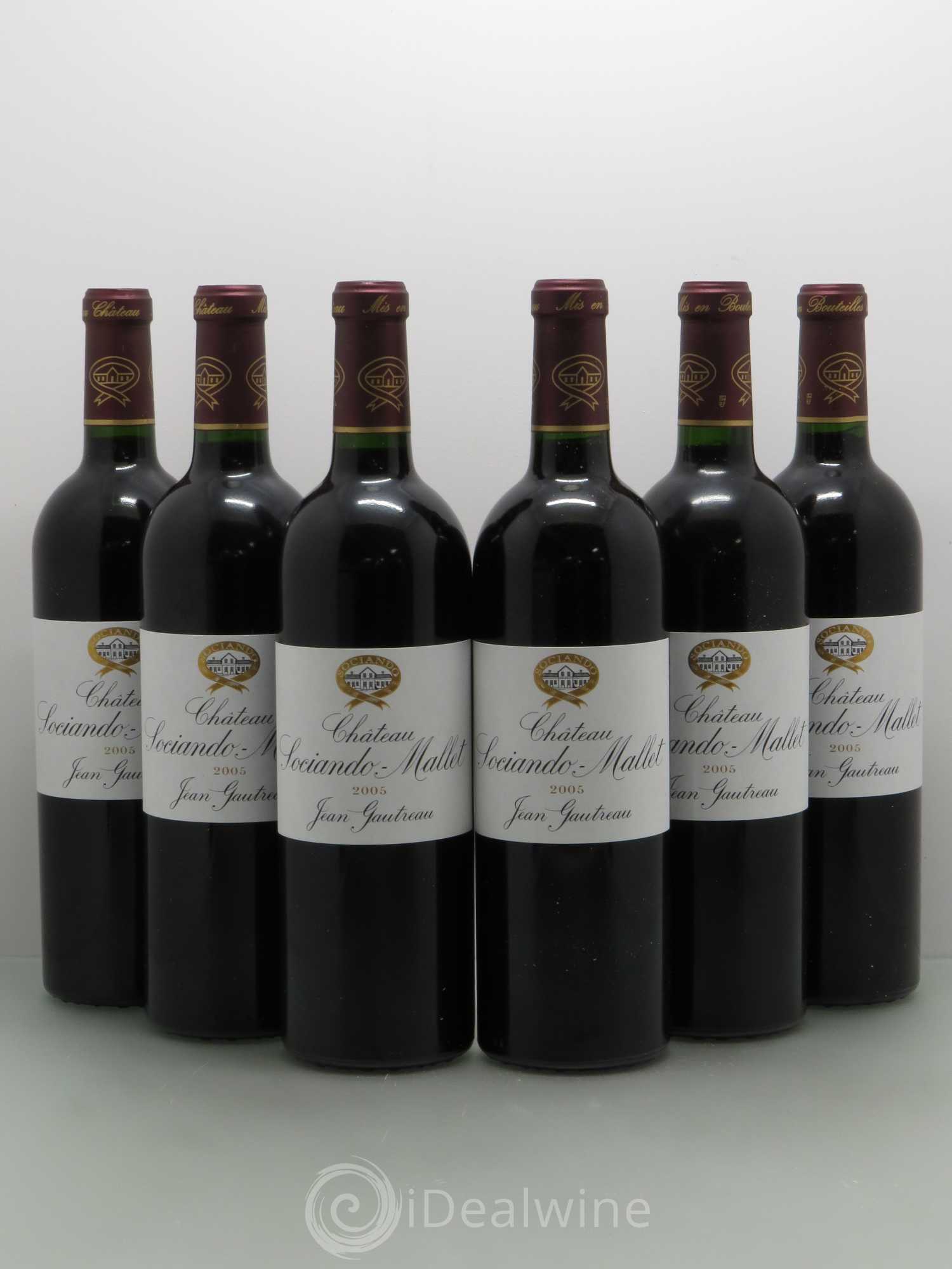 Château Sociando Mallet 2005 - Lot de 6 bouteilles - 0