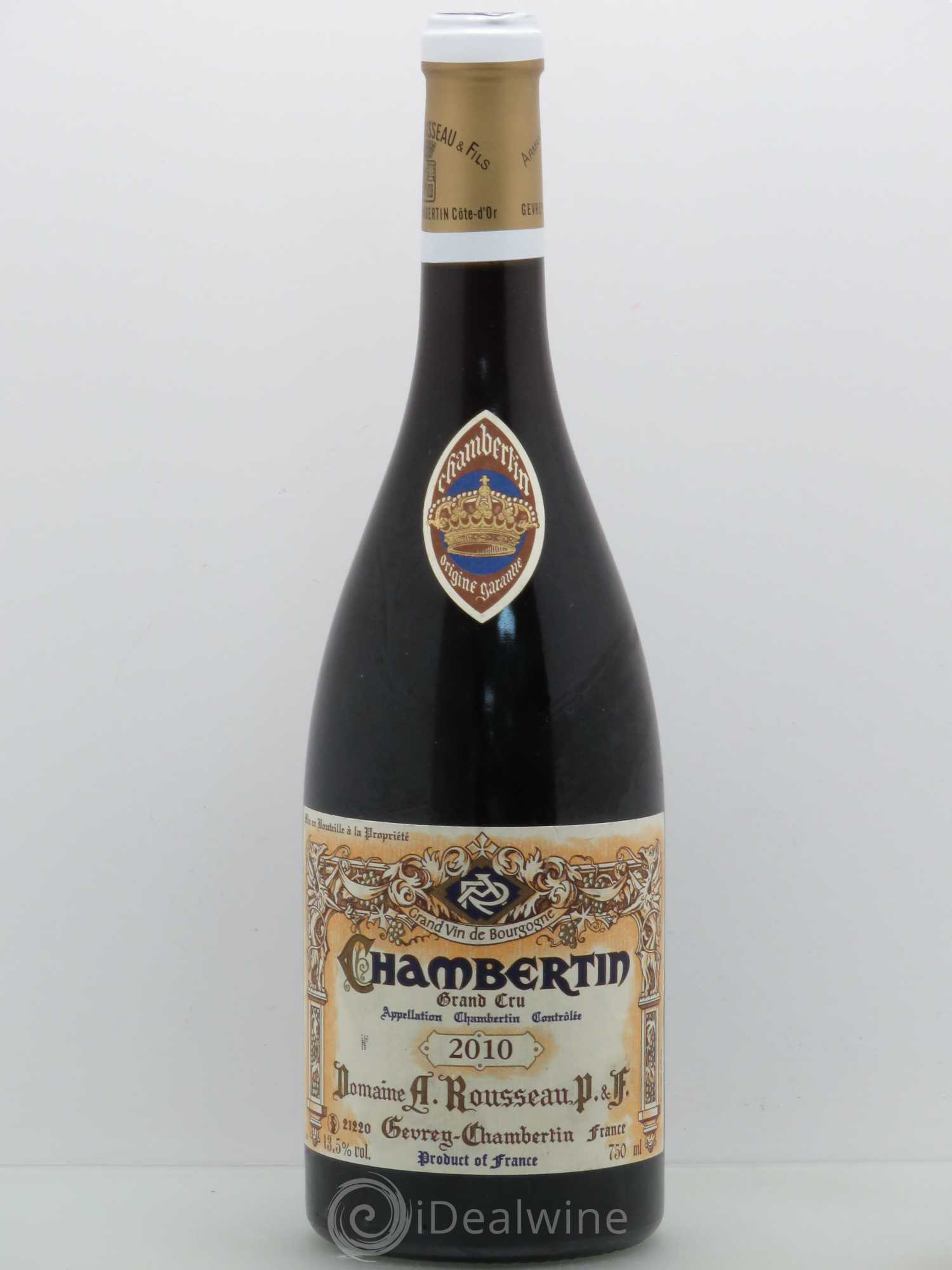 Chambertin Grand Cru Armand Rousseau (Domaine) 2010 - Lot de 1 bouteille - 0