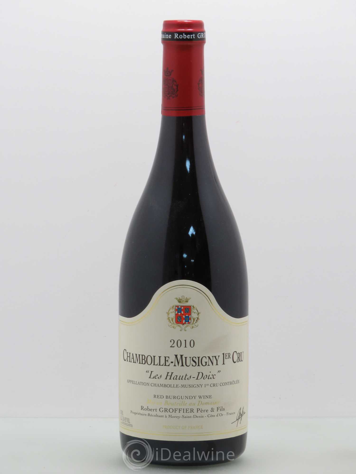 Chambolle-Musigny 1er Cru Les Hauts Doix Robert Groffier Père & Fils (Domaine) 2010 - Lot de 1 bouteille - 0