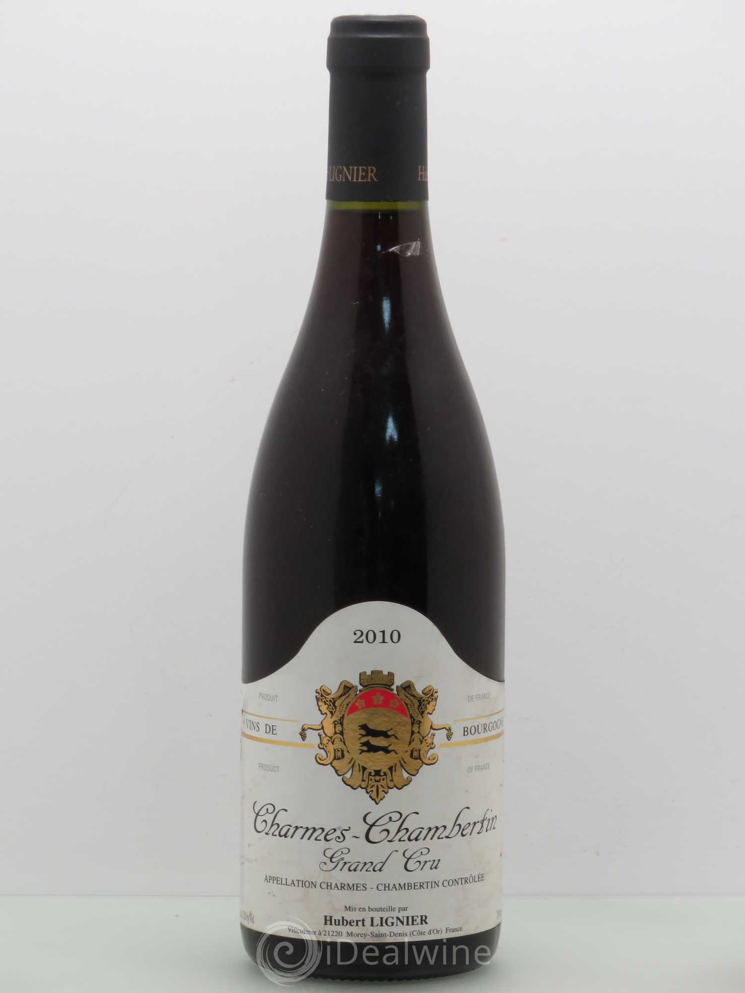 Charmes-Chambertin Grand Cru Hubert Lignier (Domaine) 2010 - Lot de 1 bouteille - 0