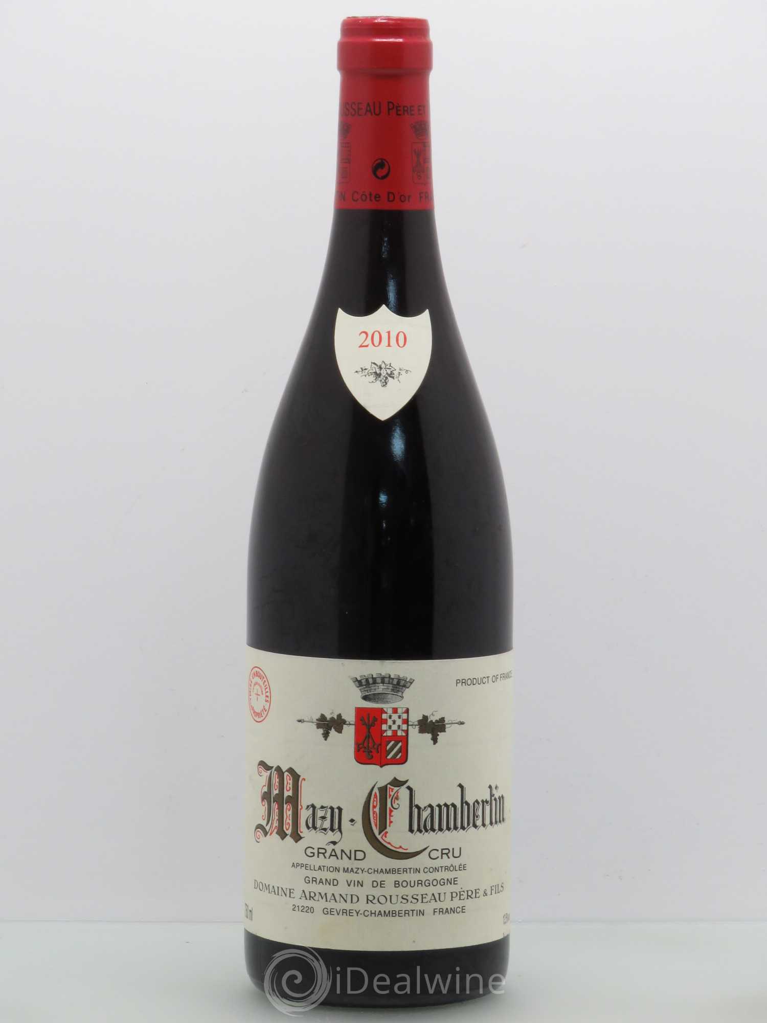 Mazis-Chambertin Grand Cru Armand Rousseau (Domaine) 2010 - Lot de 1 bouteille - 0