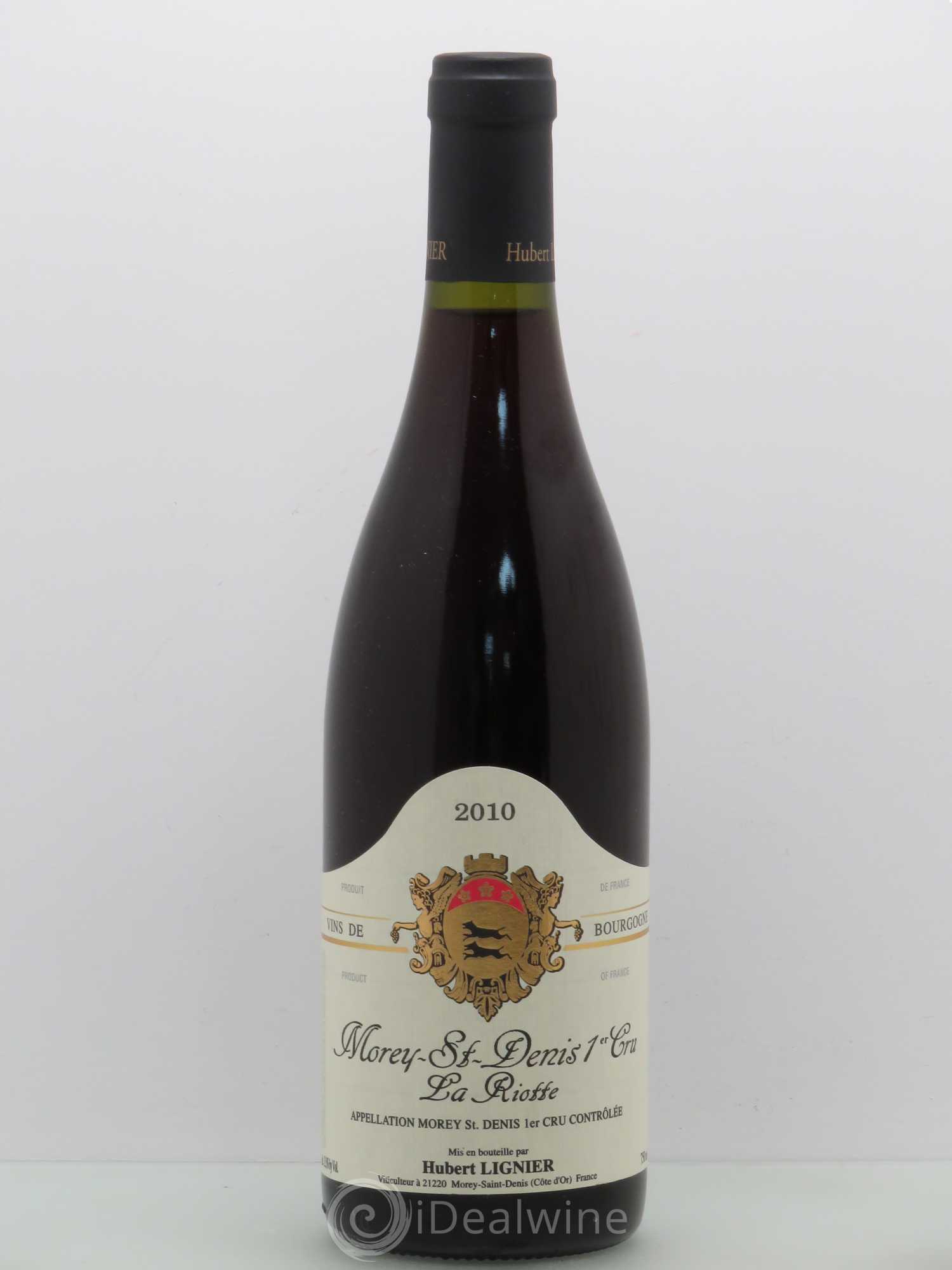 Morey-Saint-Denis 1er Cru La Riotte Hubert Lignier (Domaine) 2010 - Lot de 1 bouteille - 0