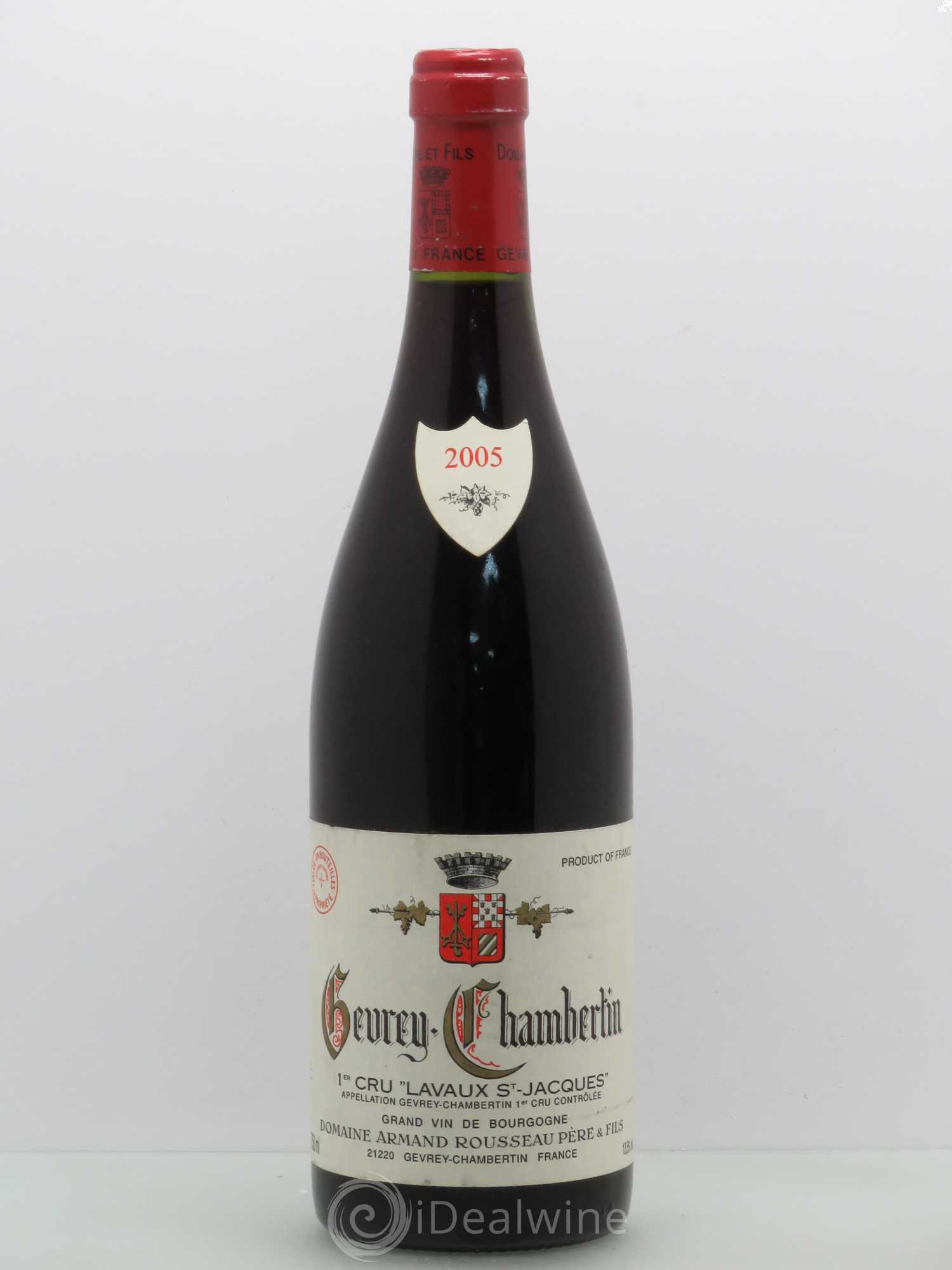 Gevrey-Chambertin 1er Cru Lavaux Saint Jacques Armand Rousseau (Domaine) 2005 - Lot de 1 bouteille - 0