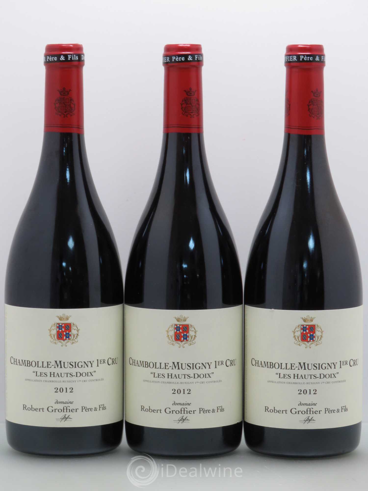 Chambolle-Musigny 1er Cru Les Hauts Doix Robert Groffier Père & Fils (Domaine) 2012 - Lot de 3 bouteilles - 0