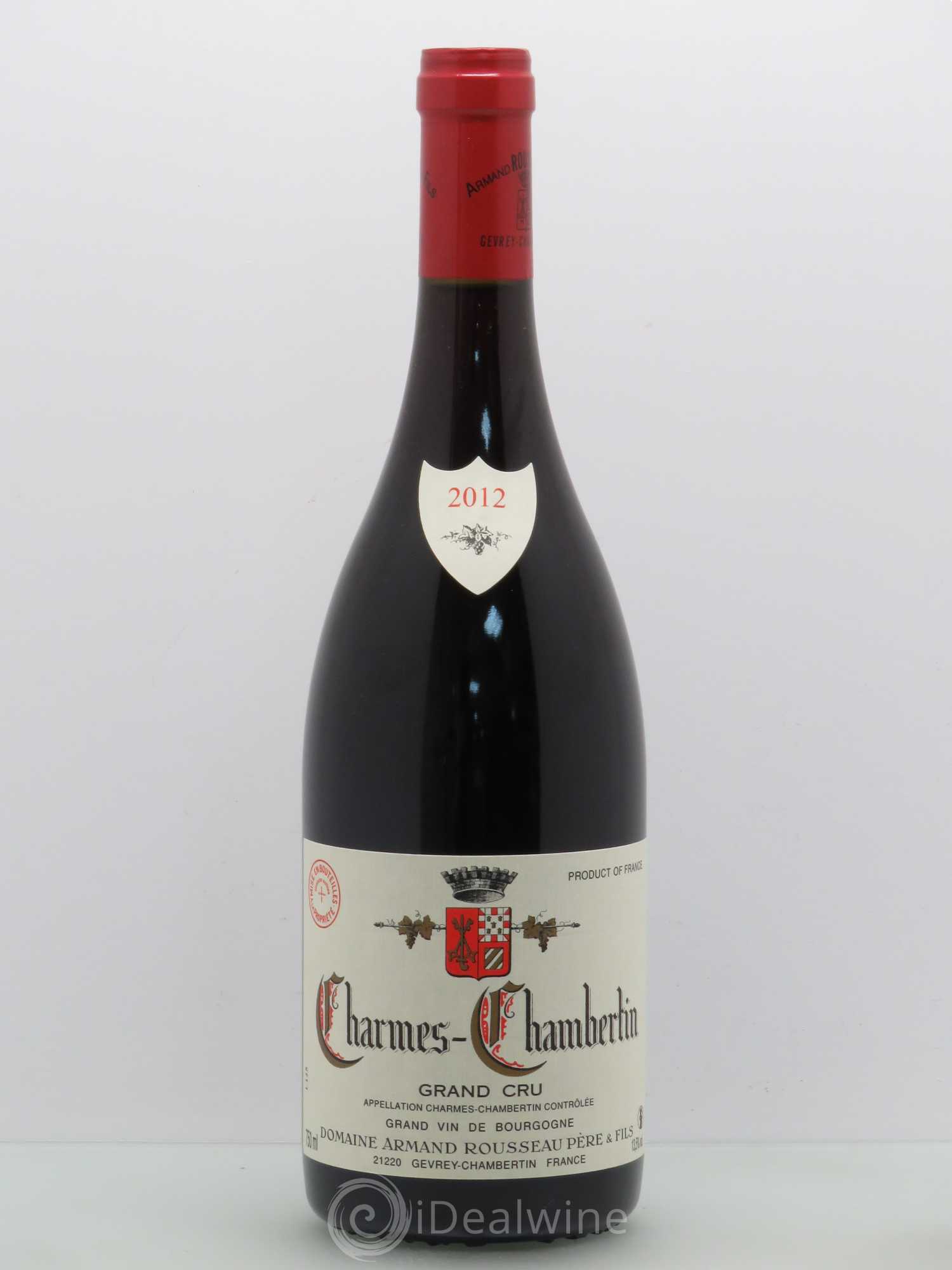 Charmes-Chambertin Grand Cru Armand Rousseau (Domaine) 2012 - Lot de 1 bouteille - 0