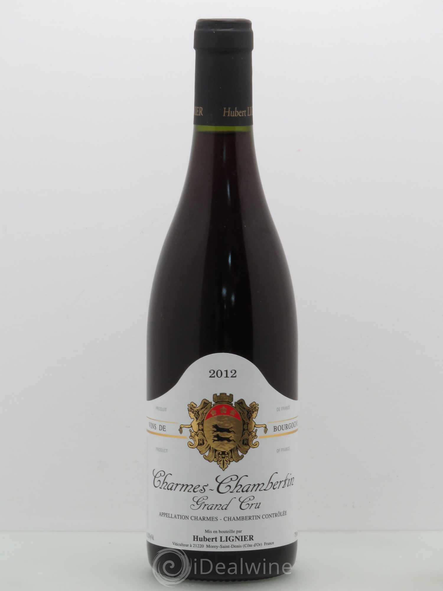 Charmes-Chambertin Grand Cru Hubert Lignier (Domaine) 2012 - Lot de 1 bouteille - 0