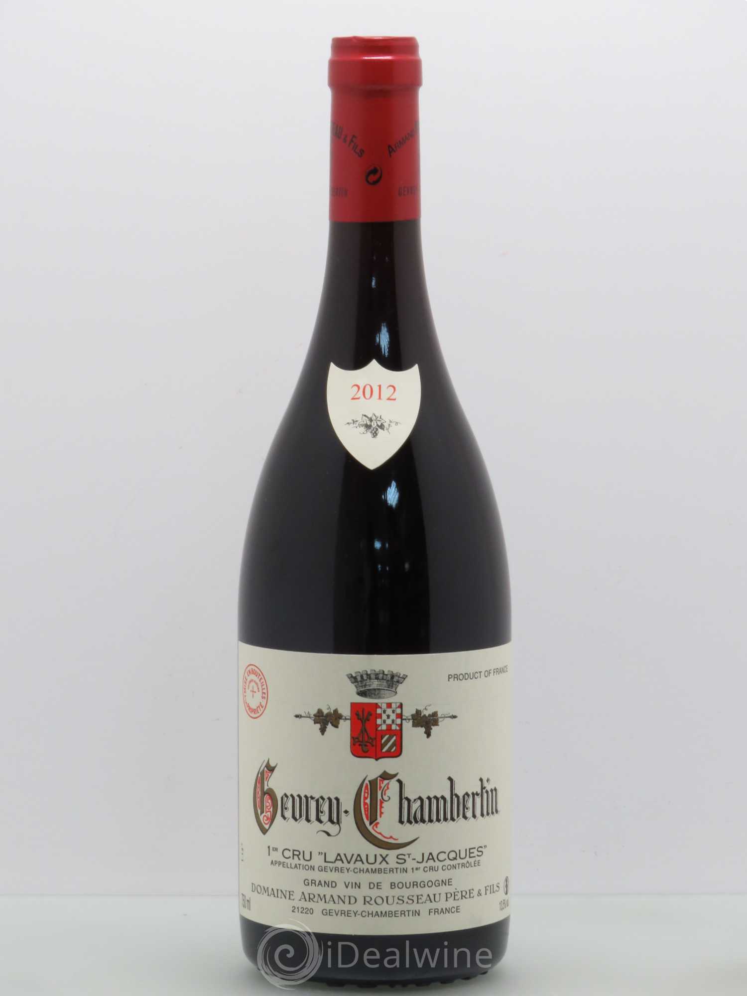 Gevrey-Chambertin 1er Cru Lavaux Saint Jacques Armand Rousseau (Domaine) 2012 - Lot de 1 bouteille - 0