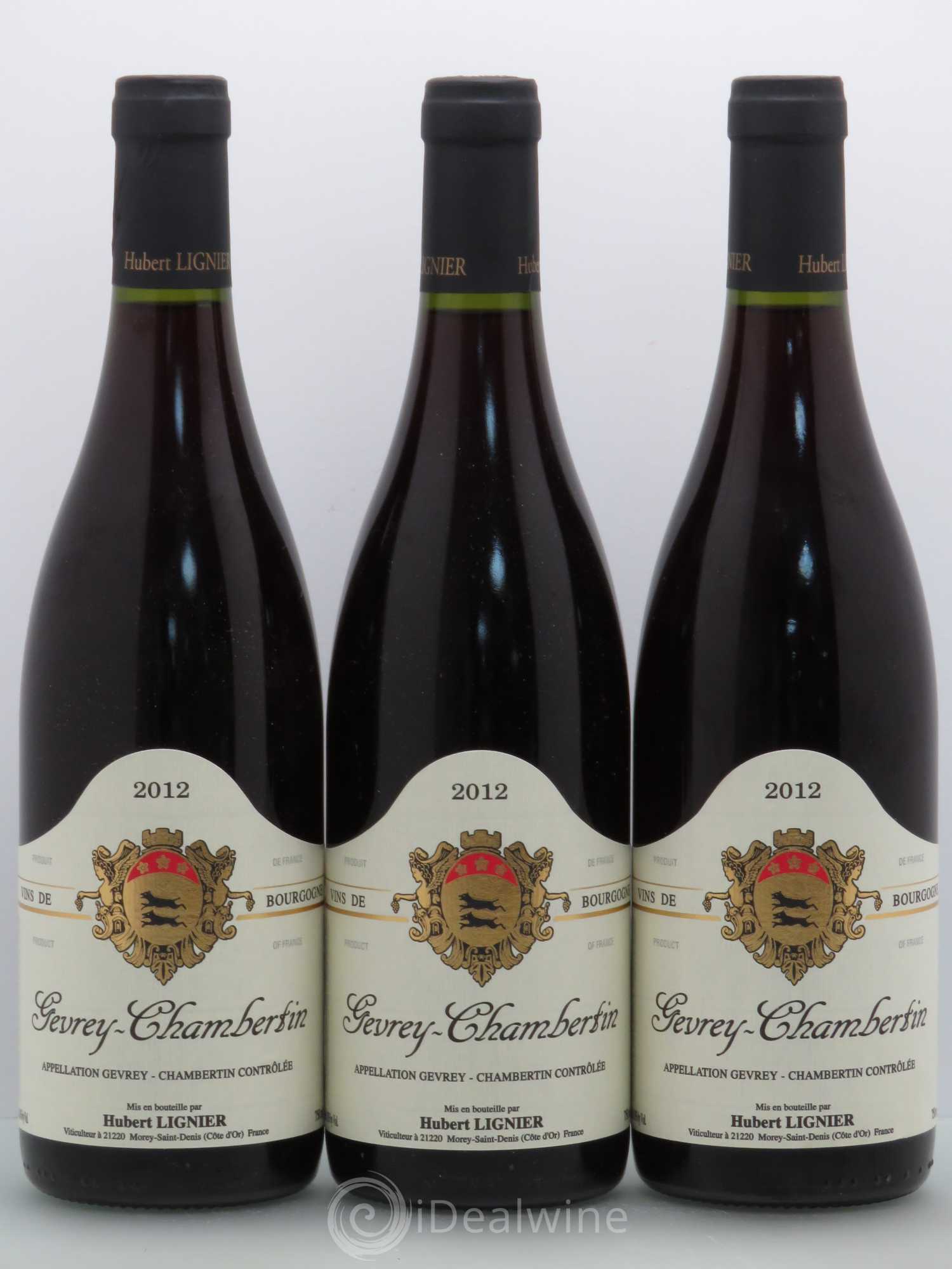 Gevrey-Chambertin Hubert Lignier (Domaine) 2012 - Lot de 3 bouteilles - 0