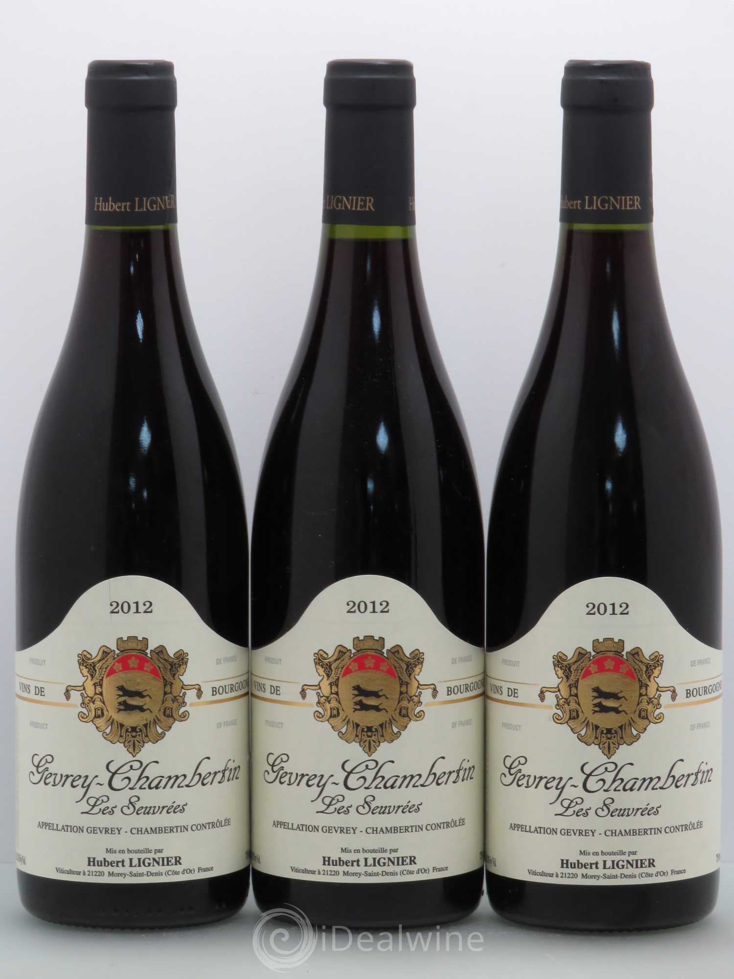 Gevrey-Chambertin Seuvrées Hubert Lignier (Domaine) 2012 - Lot de 3 bouteilles - 0