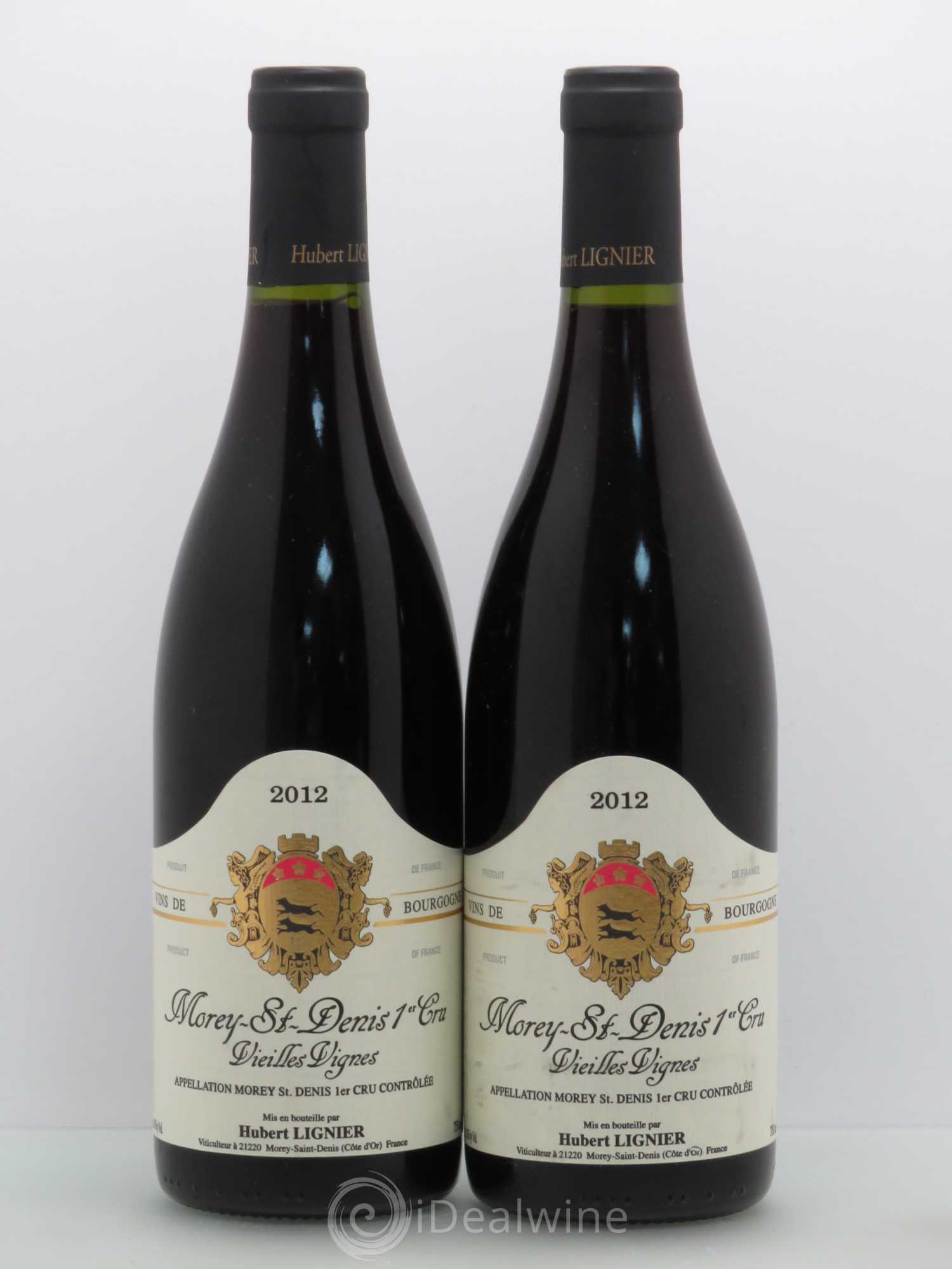 Morey-Saint-Denis 1er Cru Vieilles Vignes - Hubert Lignier 2012 - Posten von 2 Flaschen - 0