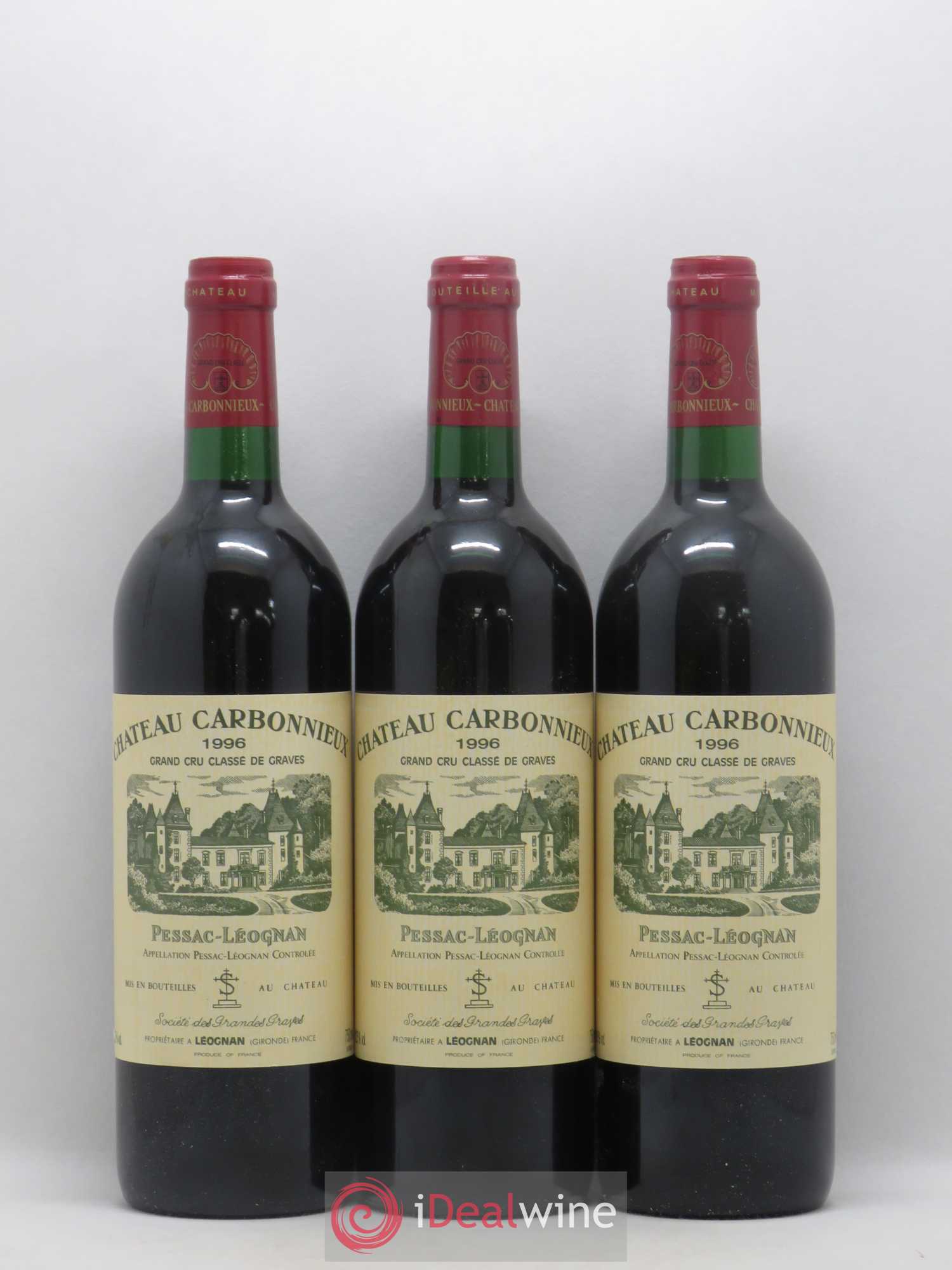 Château Carbonnieux Cru Classé de Graves 1996 - Lot de 12 bouteilles - 2