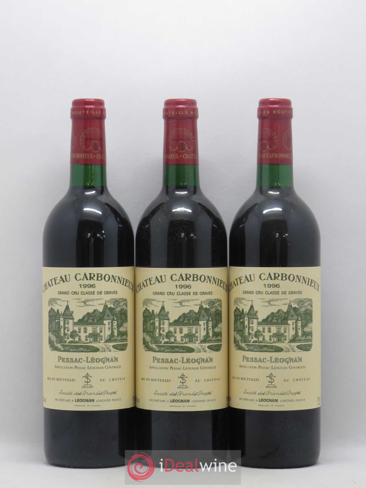 Château Carbonnieux Cru Classé de Graves 1996 - Lot de 12 bouteilles - 3