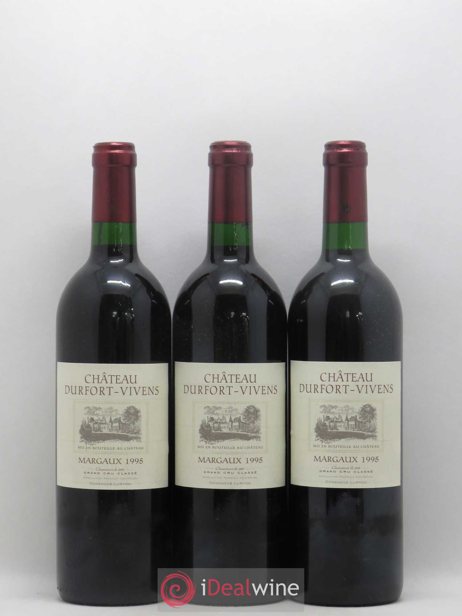 Château Durfort Vivens 2ème Grand Cru Classé 1995 - Lot de 12 bouteilles - 1