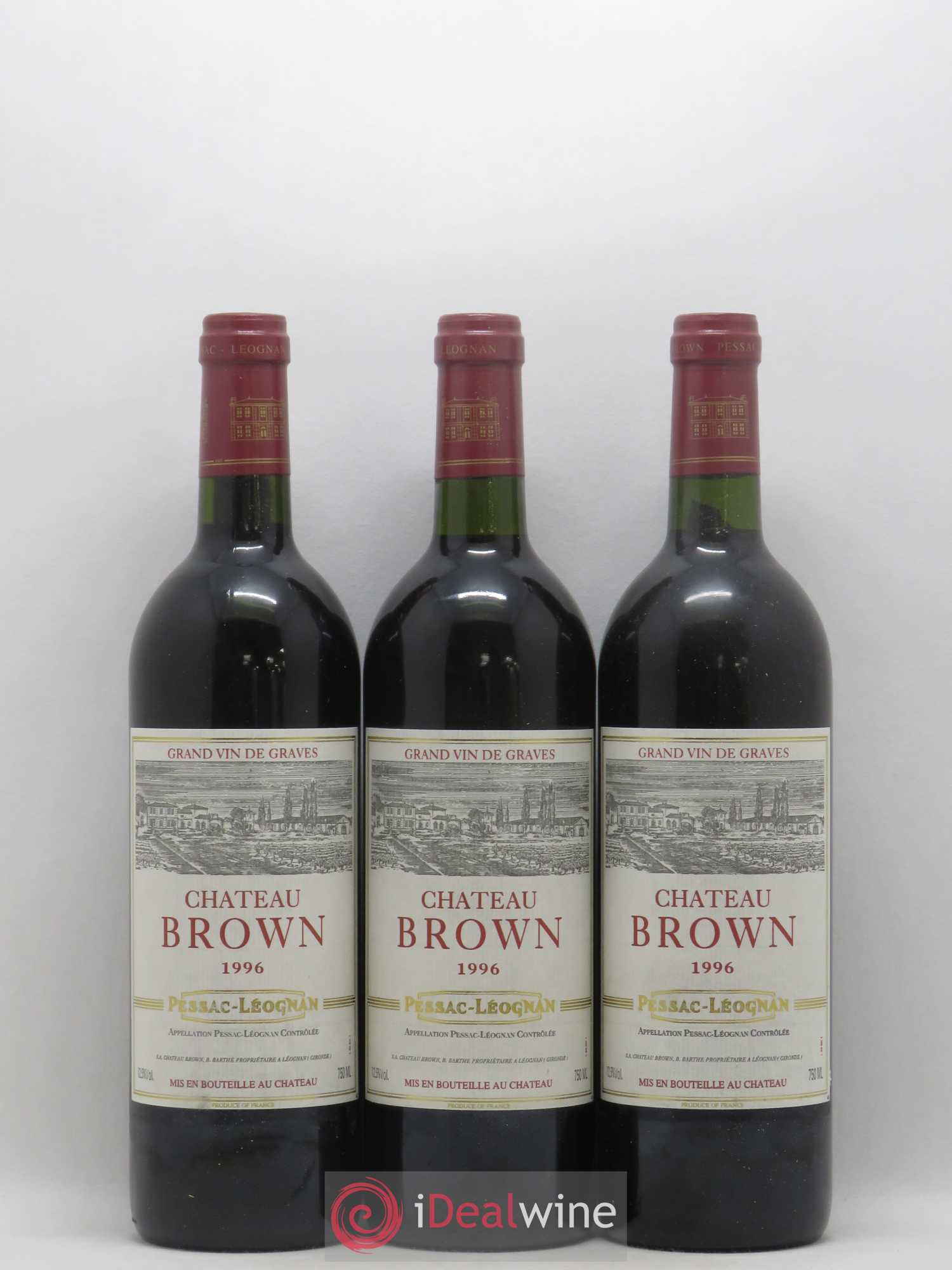 Château Brown 1996 - Lot de 12 bouteilles - 1