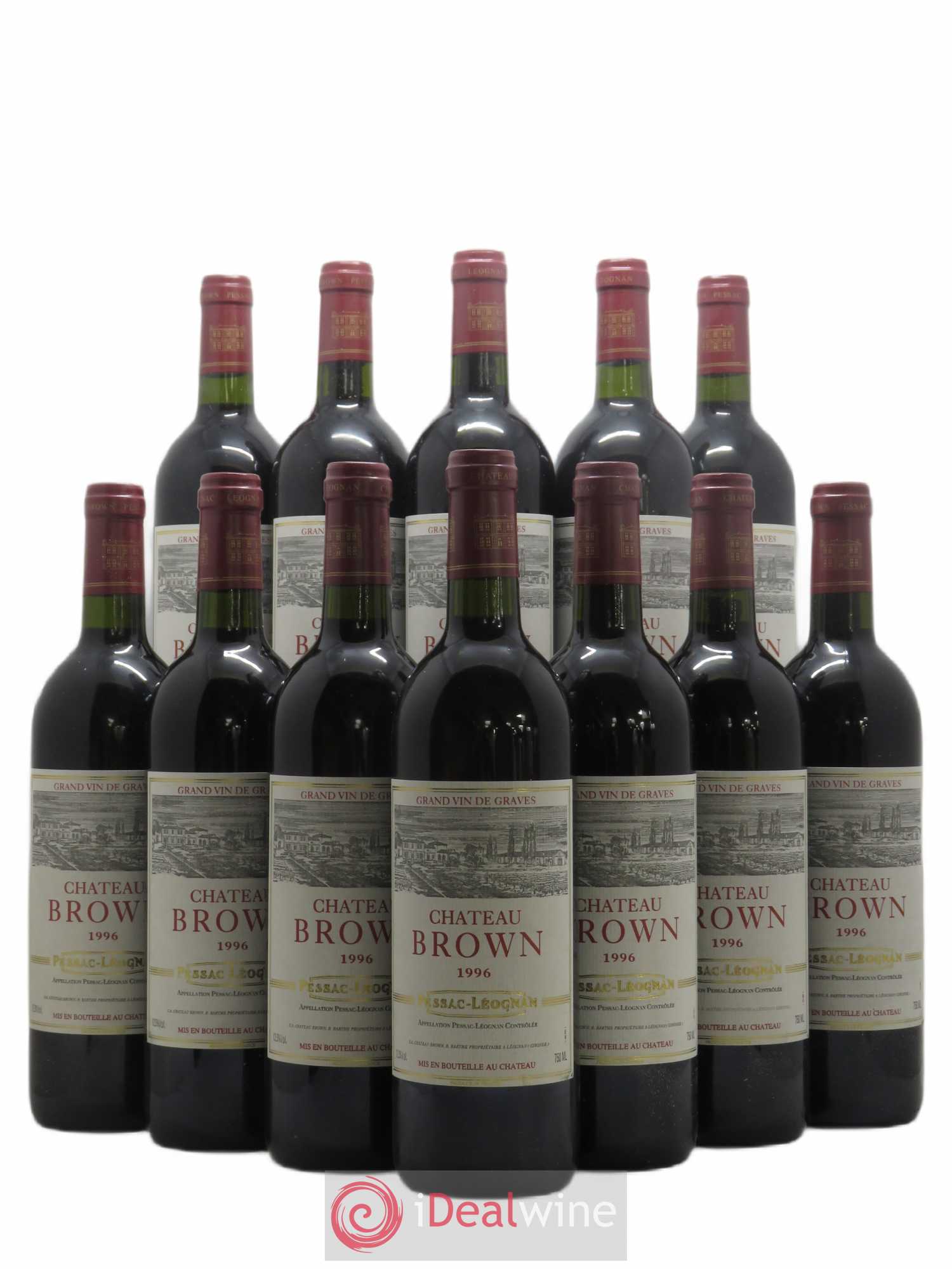 Château Brown 1996 - Lot de 12 bouteilles - 0