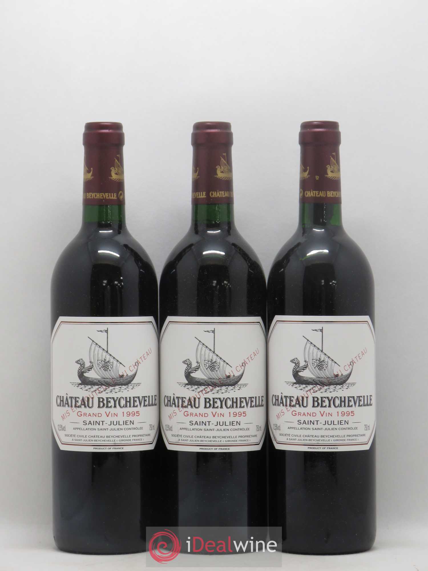 Château Beychevelle 4ème Grand Cru Classé 1995 - Lot de 12 bouteilles - 1