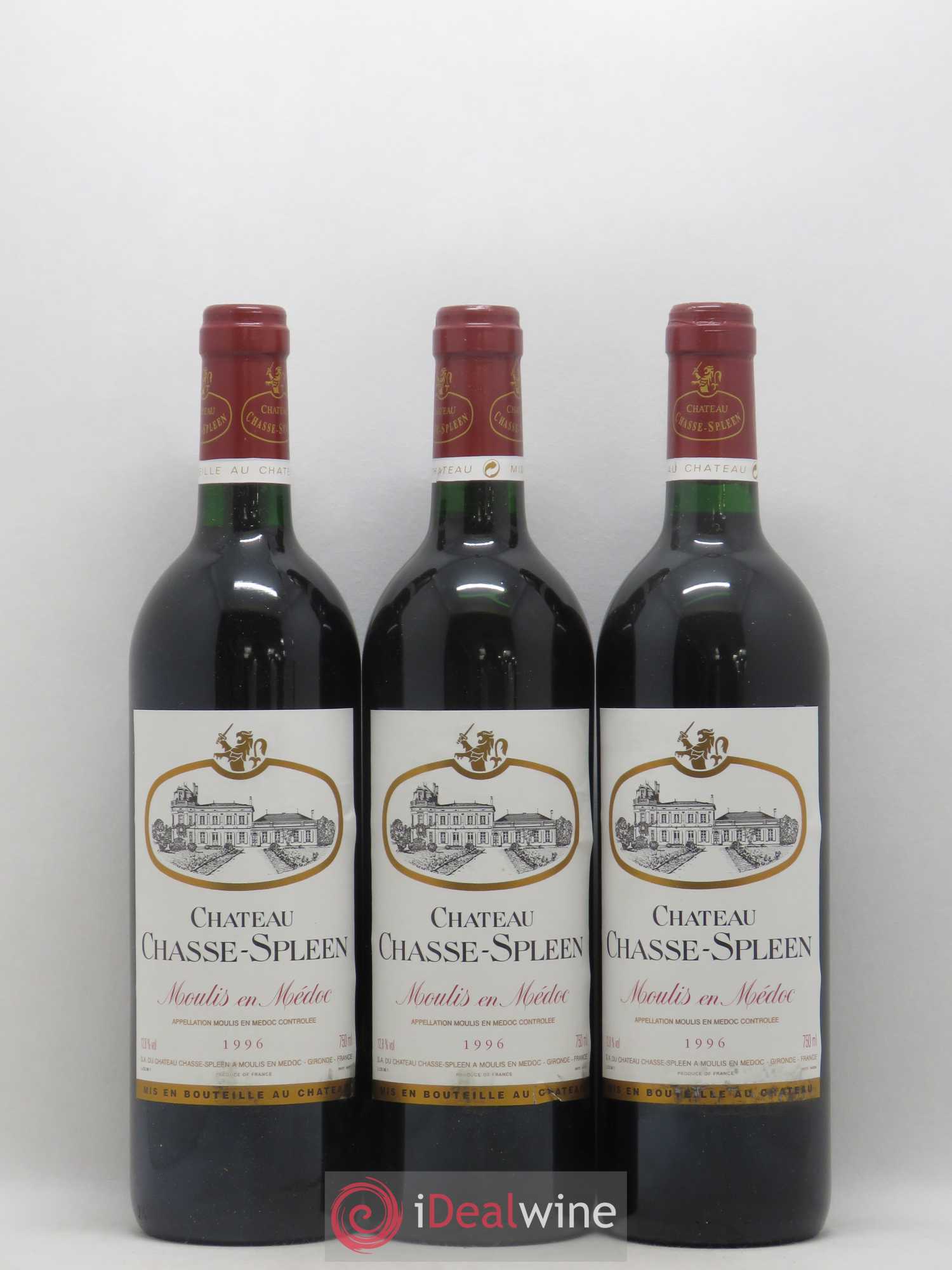 Château Chasse Spleen 1996 - Lot de 12 bouteilles - 1