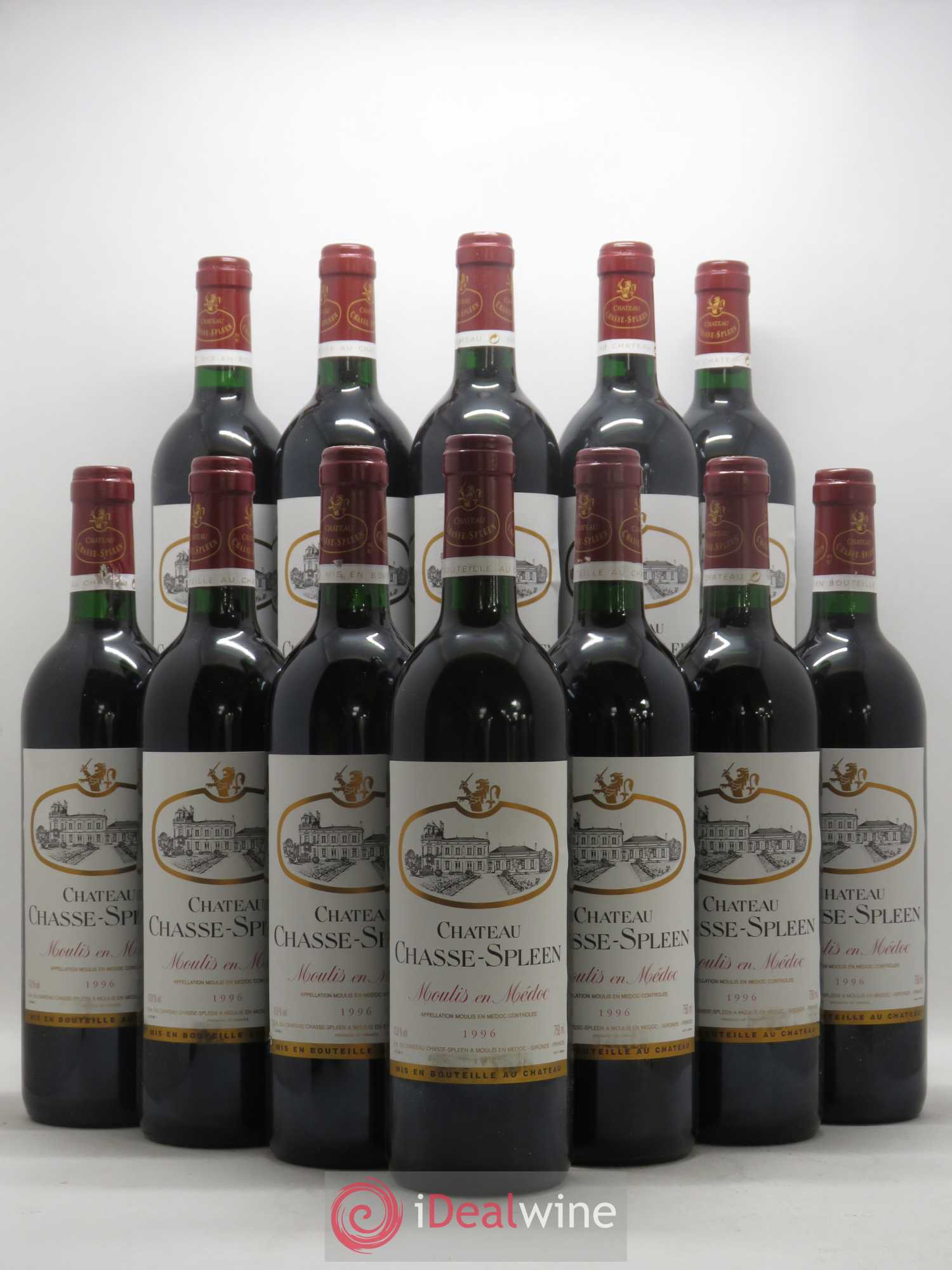 Château Chasse Spleen 1996 - Lot de 12 bouteilles - 0
