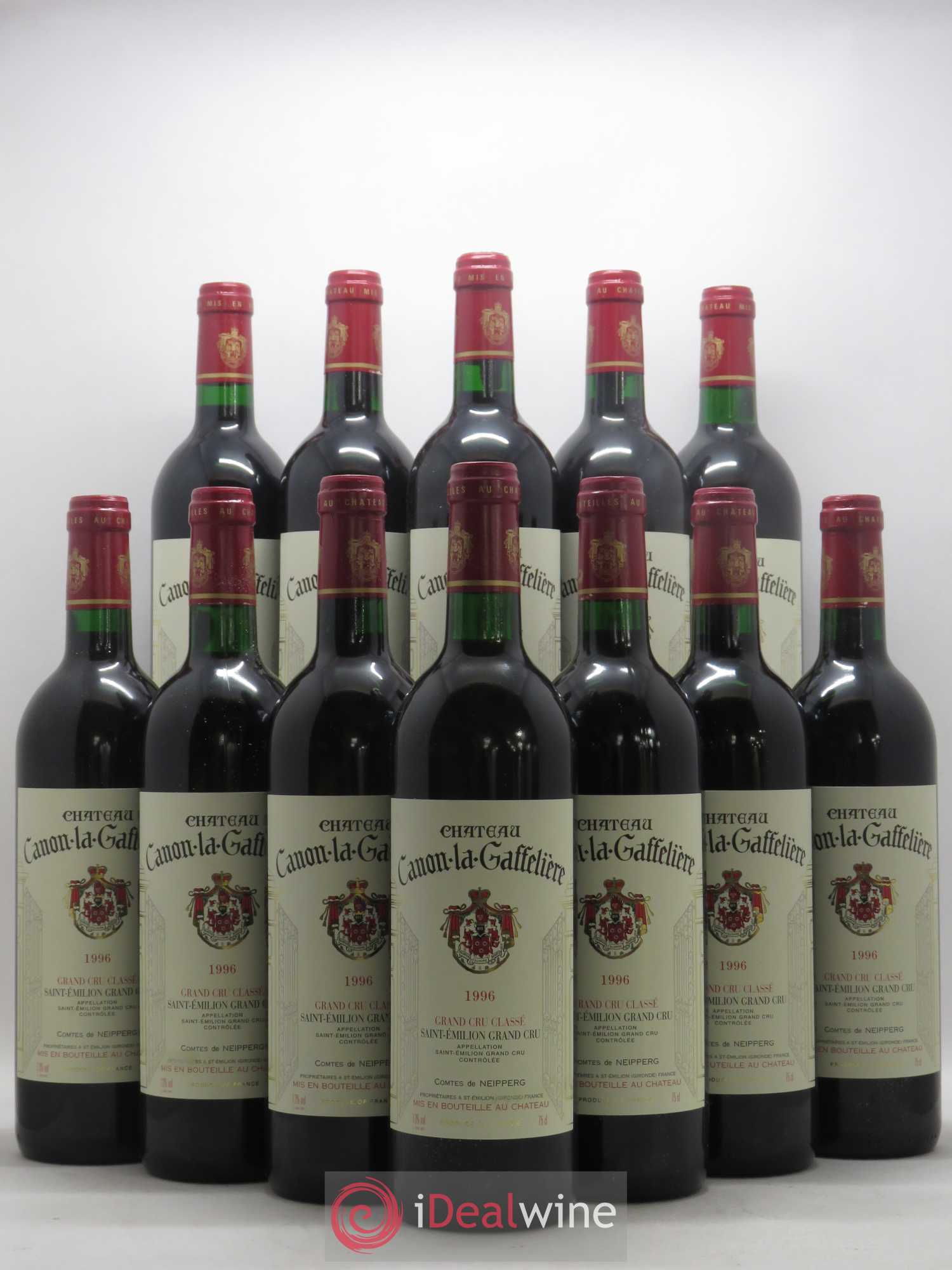 Château Canon la Gaffelière 1er Grand Cru Classé B 1996 - Lot de 12 bouteilles - 0