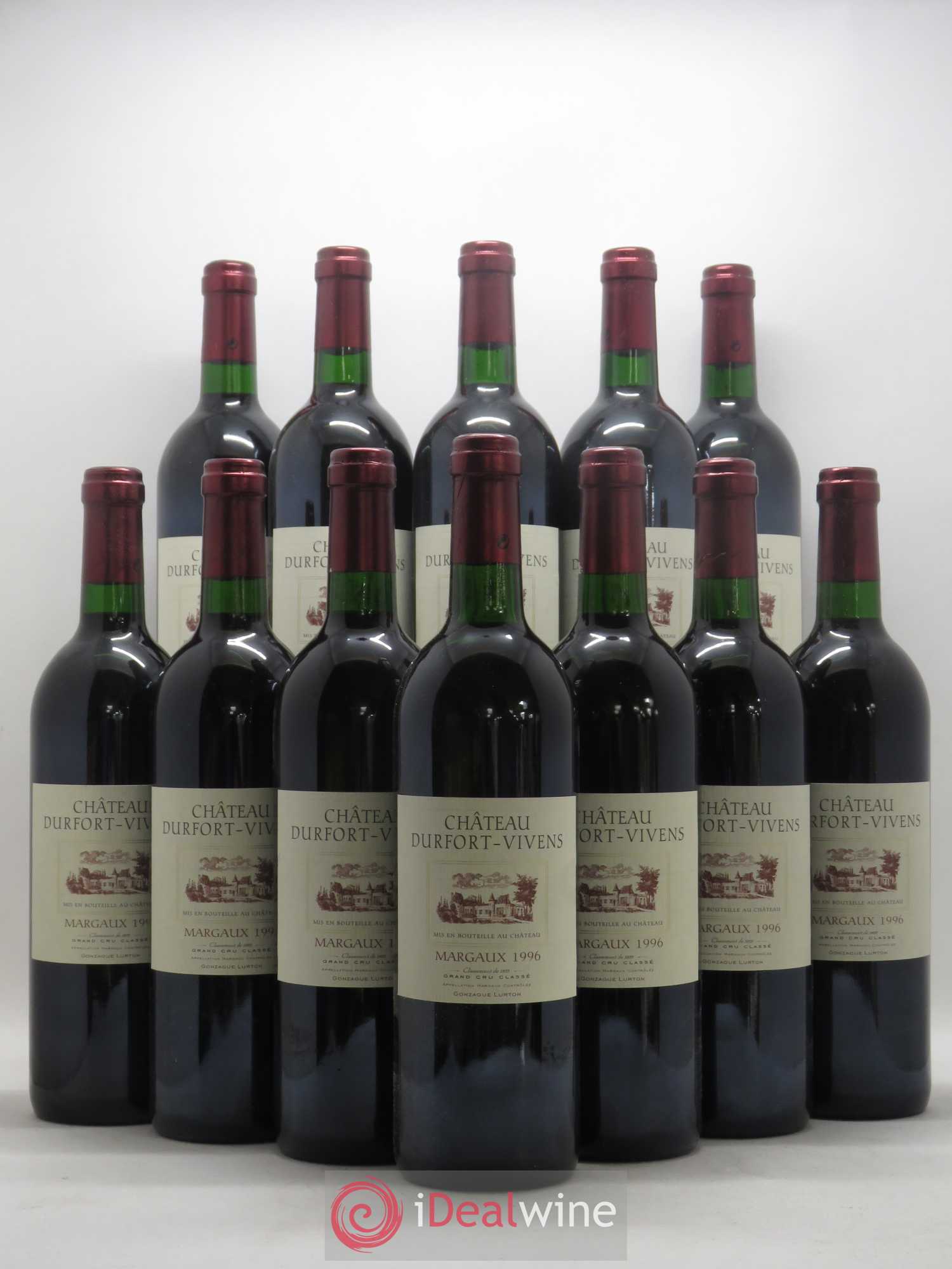 Château Durfort Vivens 2ème Grand Cru Classé 1996 - Lot de 12 bouteilles - 0