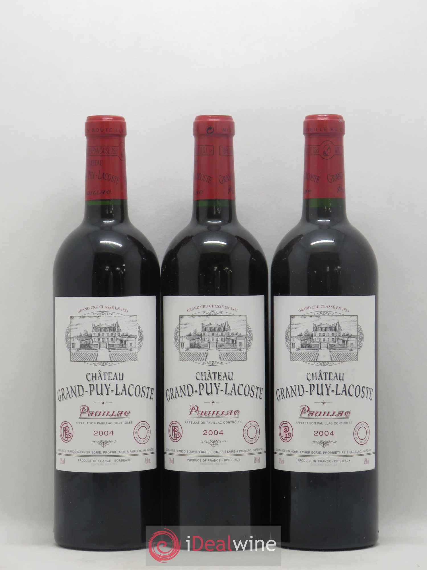 Château Grand Puy Lacoste 5ème Grand Cru Classé 2004 - Lot de 12 bouteilles - 2