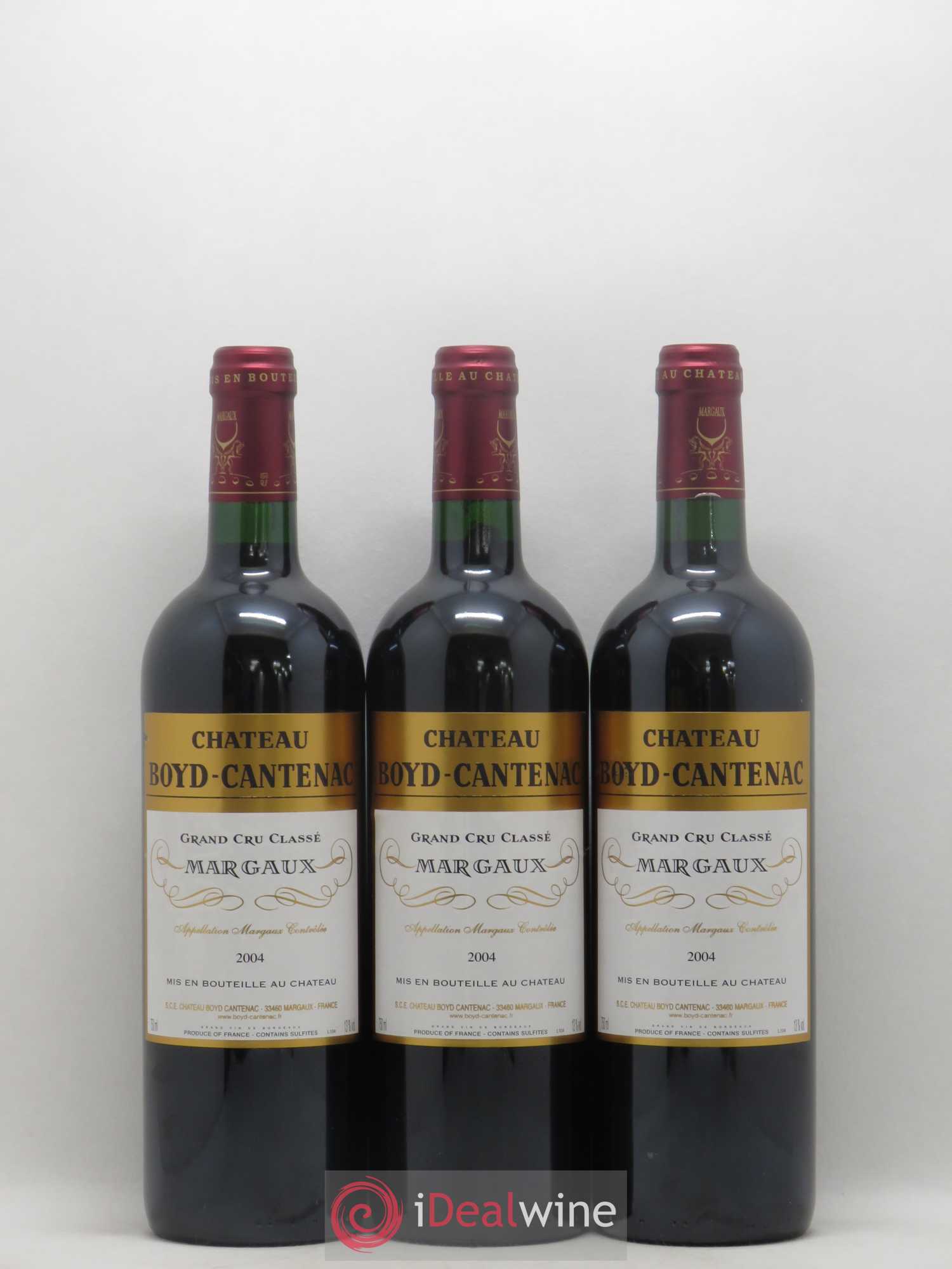 Château Boyd Cantenac 3ème Grand Cru Classé 2004 - Lot de 12 bouteilles - 1