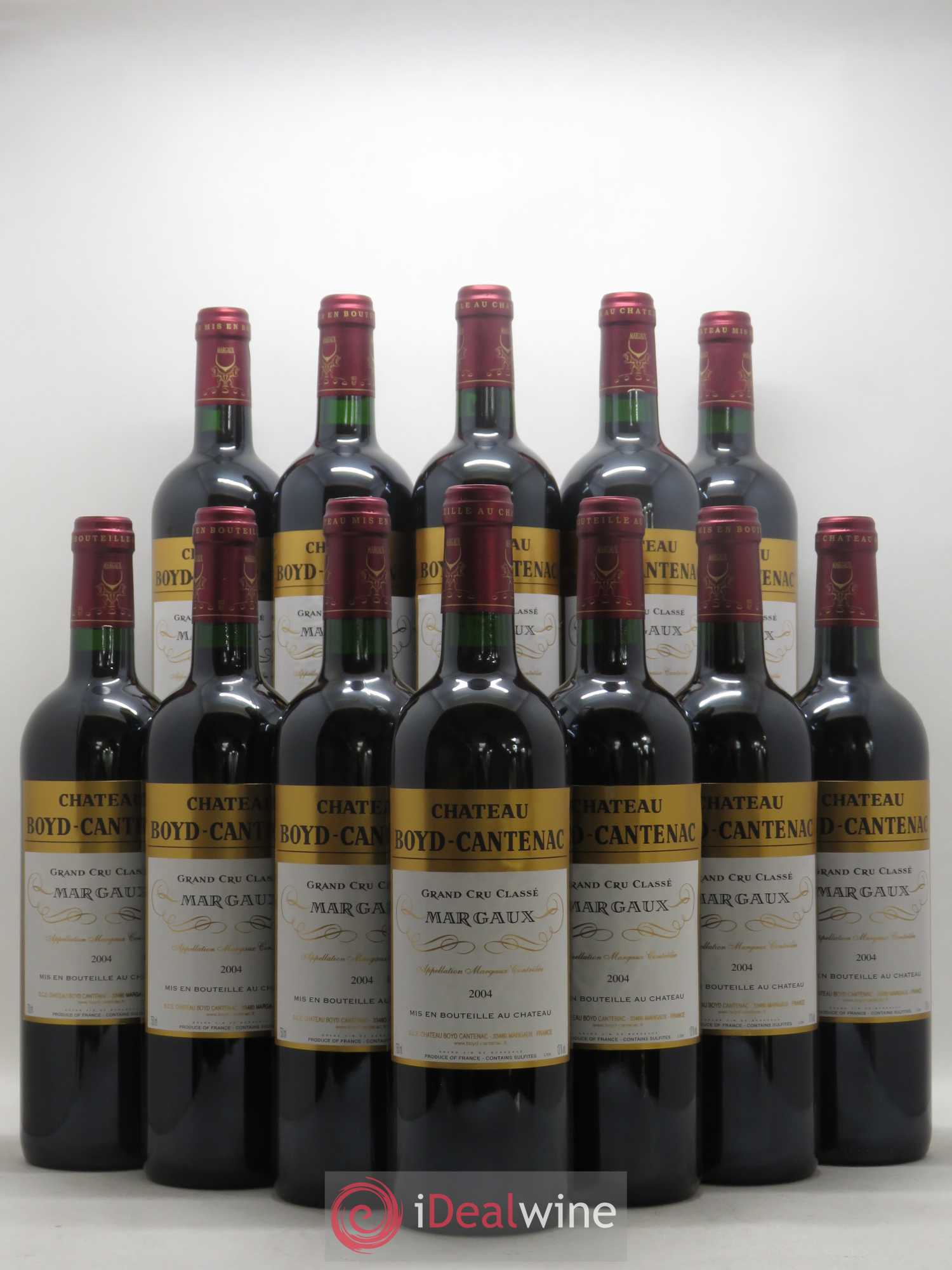 Château Boyd Cantenac 3ème Grand Cru Classé 2004 - Lot de 12 bouteilles - 0