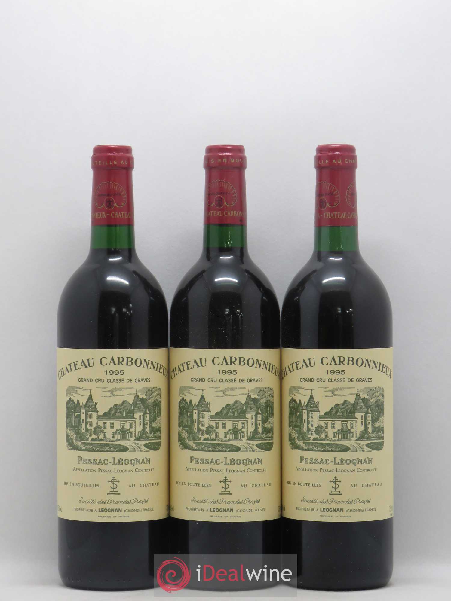 Château Carbonnieux Cru Classé de Graves 1995 - Lot de 12 bouteilles - 1