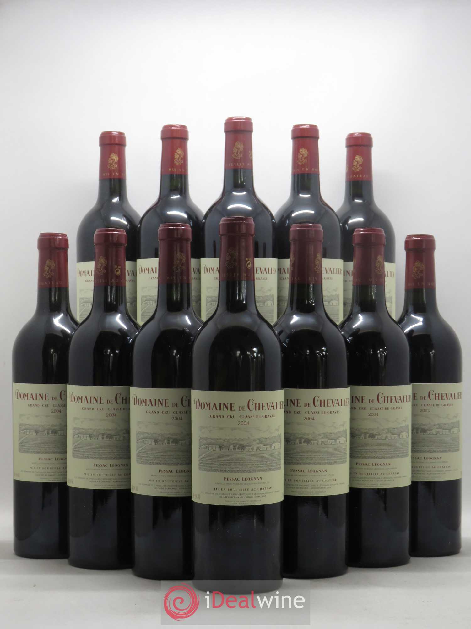 Domaine de Chevalier Cru Classé de Graves 2004 - Lot de 12 bouteilles - 0